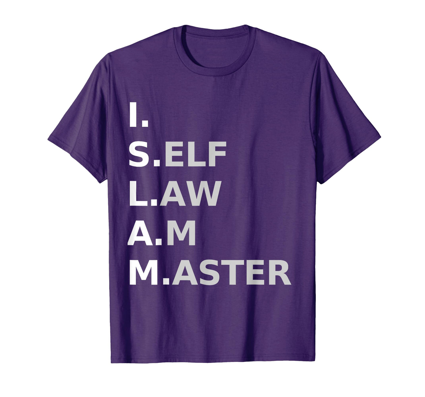 Moorish American T-Shirt "I Self Law Am Master" Tee T-Shirt