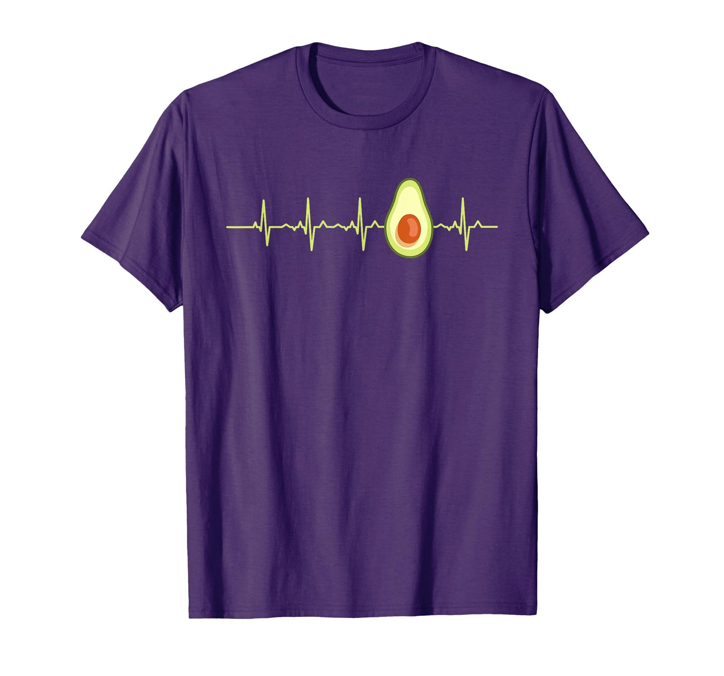 Avocado Heartbeat Funny EKG Vegan Best Gift Men Women Kids T-Shirt