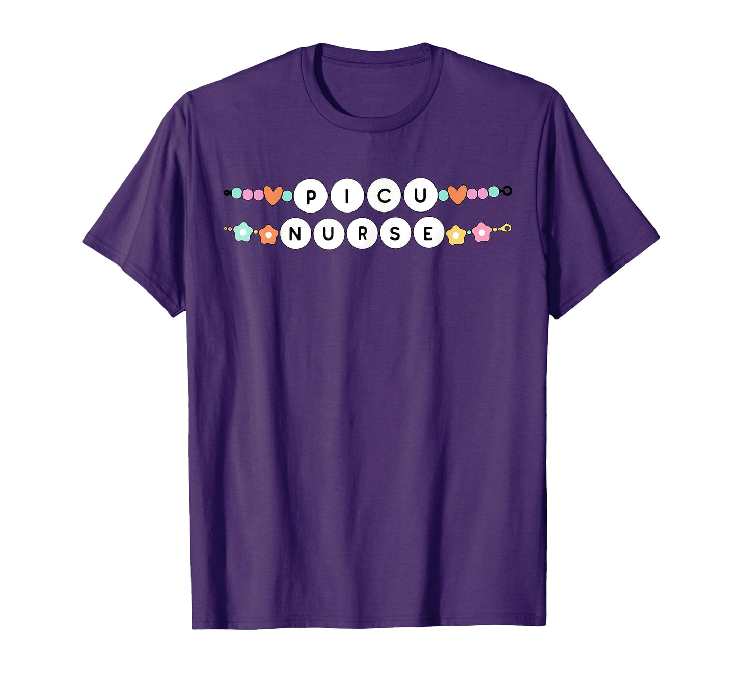 PICU Nurse Friendship Bracelet Pediatric Intensive Care RN T-Shirt