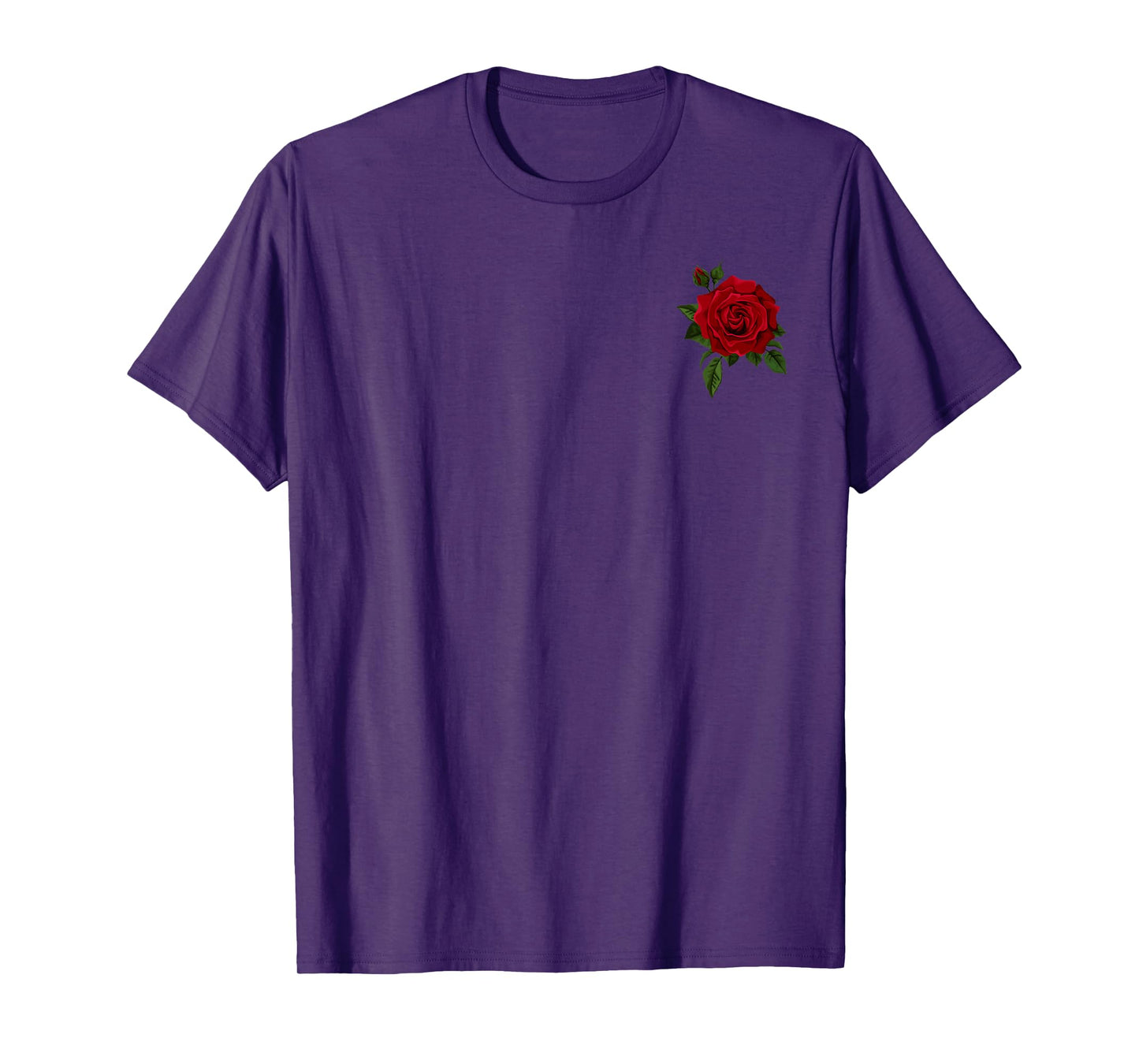 Cool Red Roses Elegant Floral Design for Men Women and Youth T-Shirt