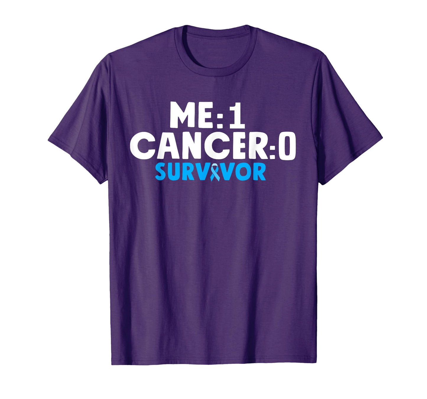 Prostate Cancer Survivor Awareness Blue Ribbon T-Shirt