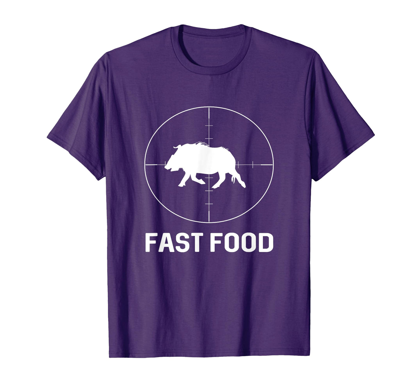 Fast Food Wild Boar Hunter Pig Hunting Gift T-Shirt