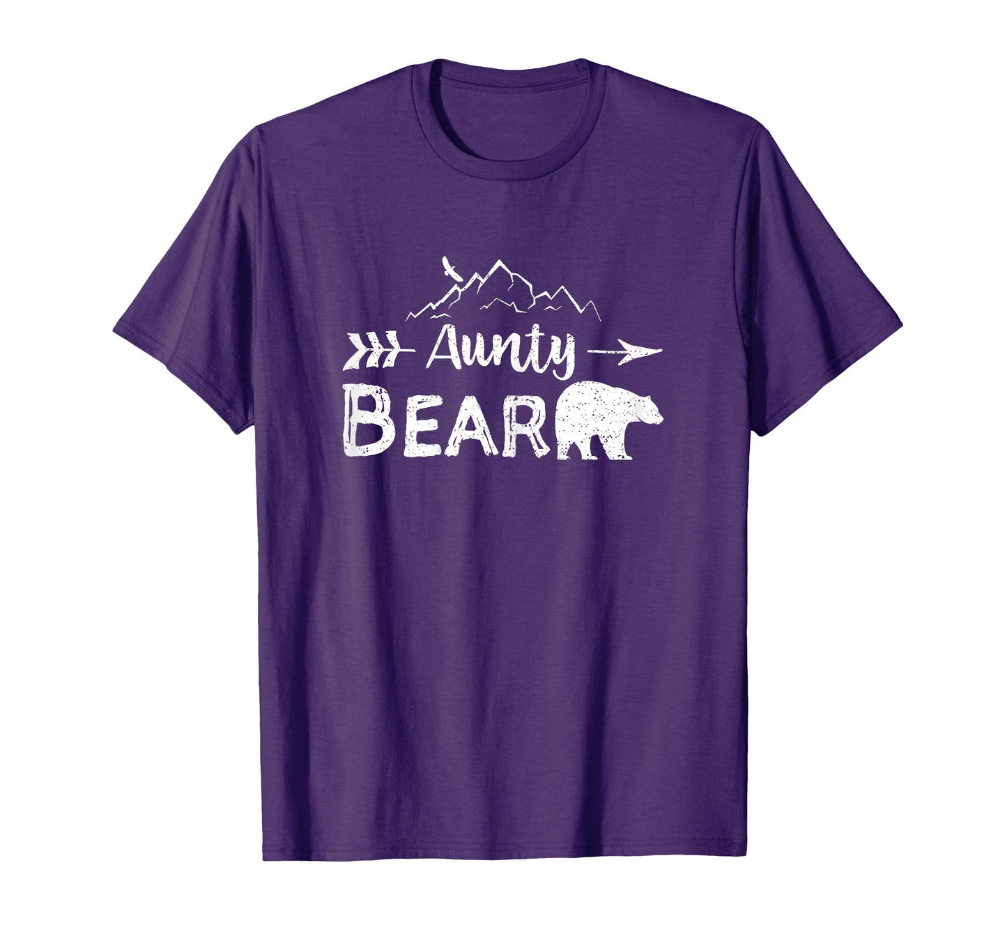 Aunty Bear Shirt Matching Family Aunt And Uncle Camping Gift T-Shirt