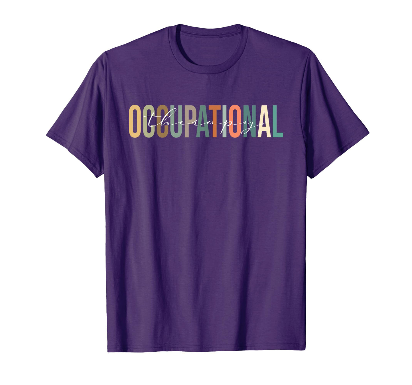 Vintage Funny Occupational Therapy OT Month Gifts Retro Groovy Black Kids' T-Shirt