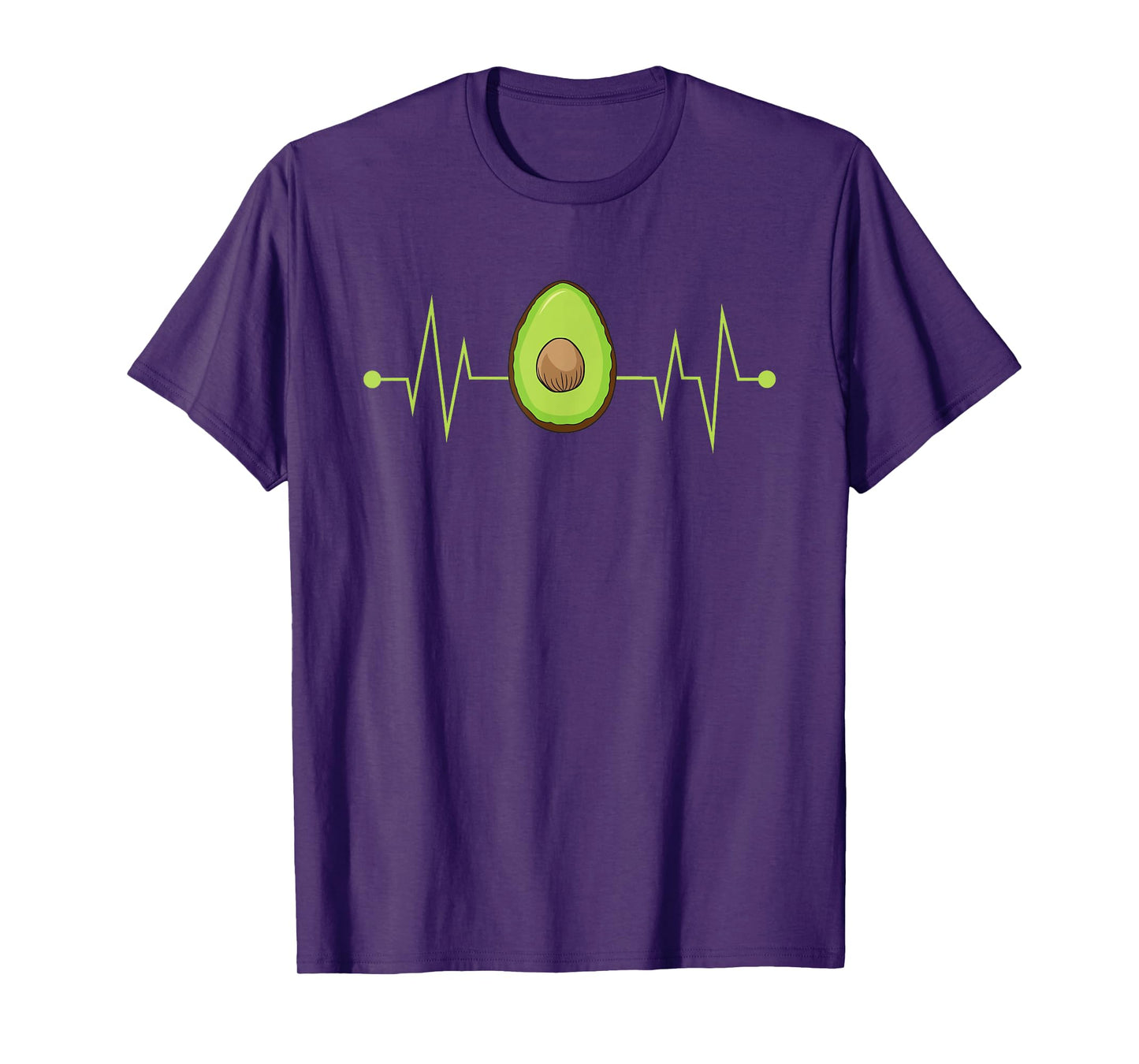 Avocado Heartbeat Funny EKG Vegan Best Gift Men Women Kids T-Shirt