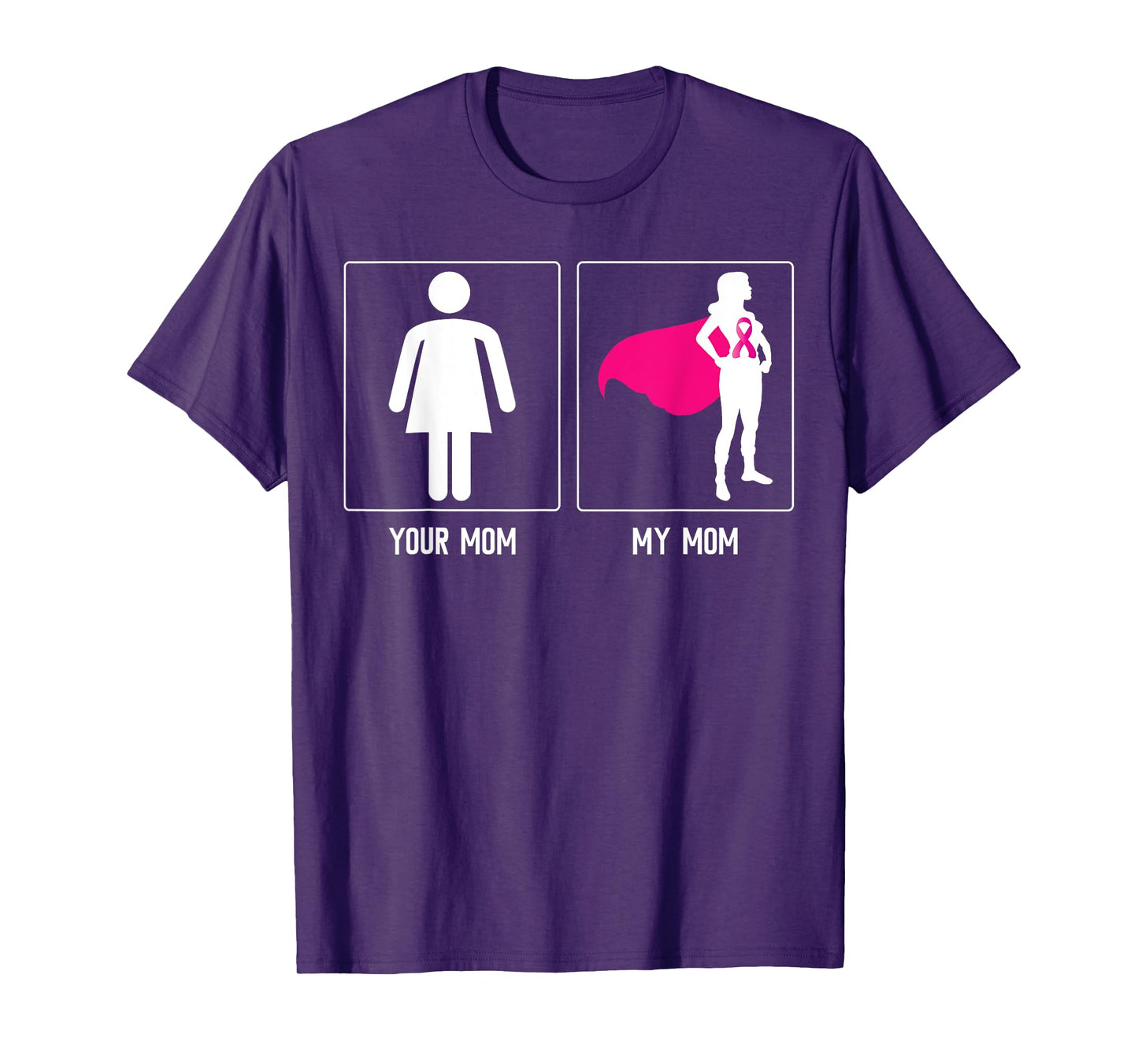 MY MOM BREAST CANCER SURVIVOR SUPERHERO MOTHERS DAY Family T-Shirt