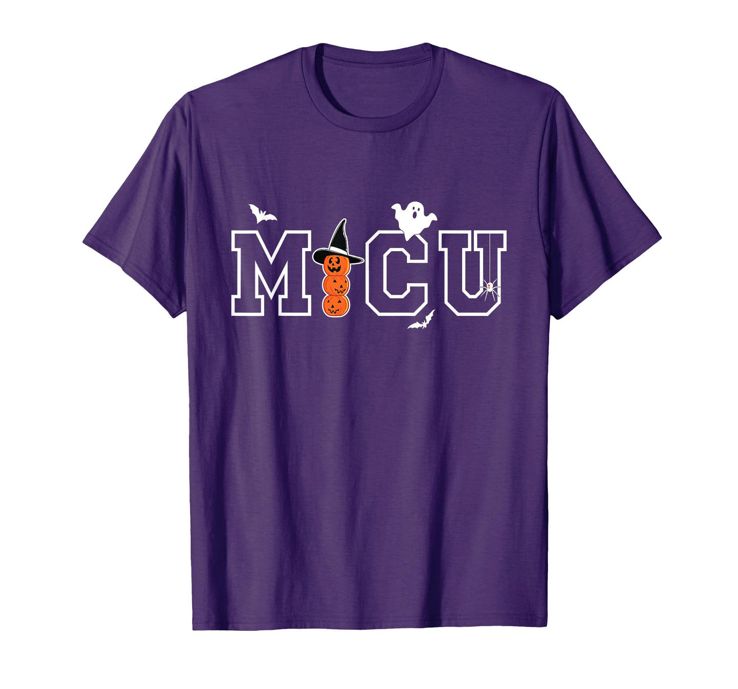 ICU Nurse Micu Sicu Cvicu Cticu RN Halloween Nursing Student T-Shirt