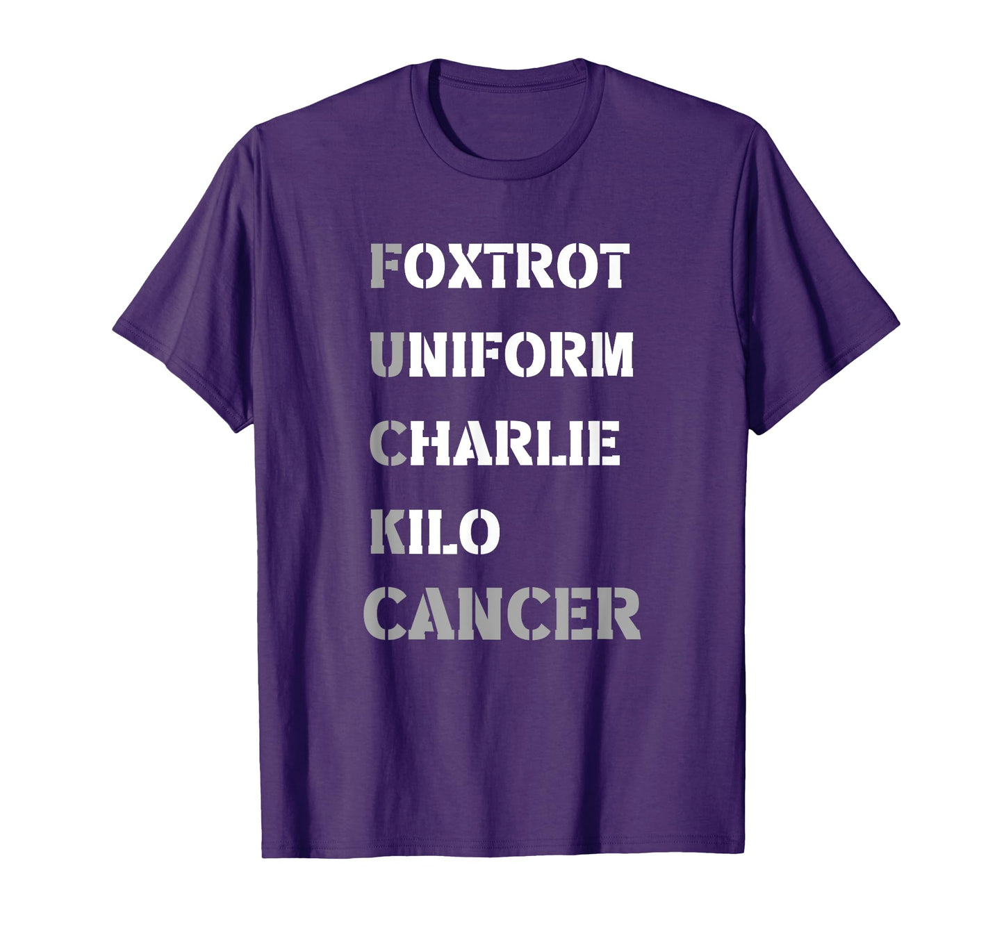 Foxtrot Uniform Charlie Kilo F-ck Lung Cancer - Support T-Shirt