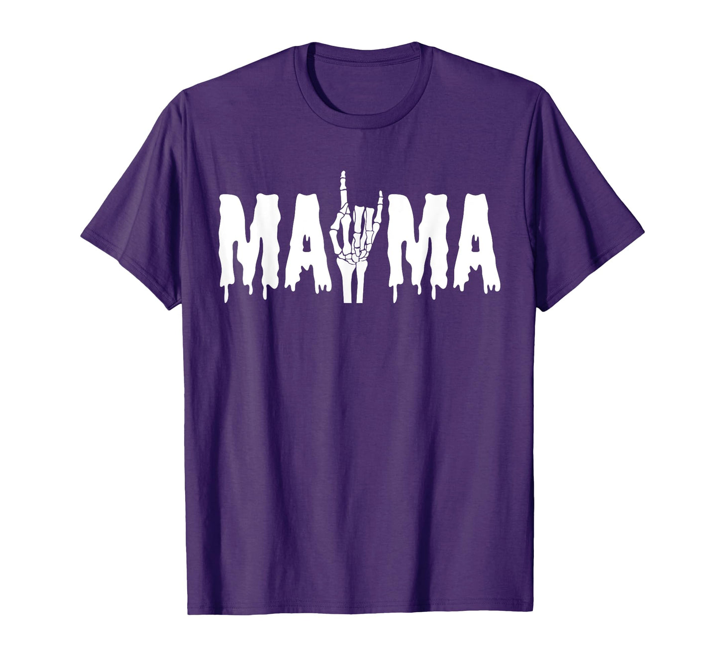 Mama Skeleton Hand Gothic Birthday Halloween Family Matching T-Shirt