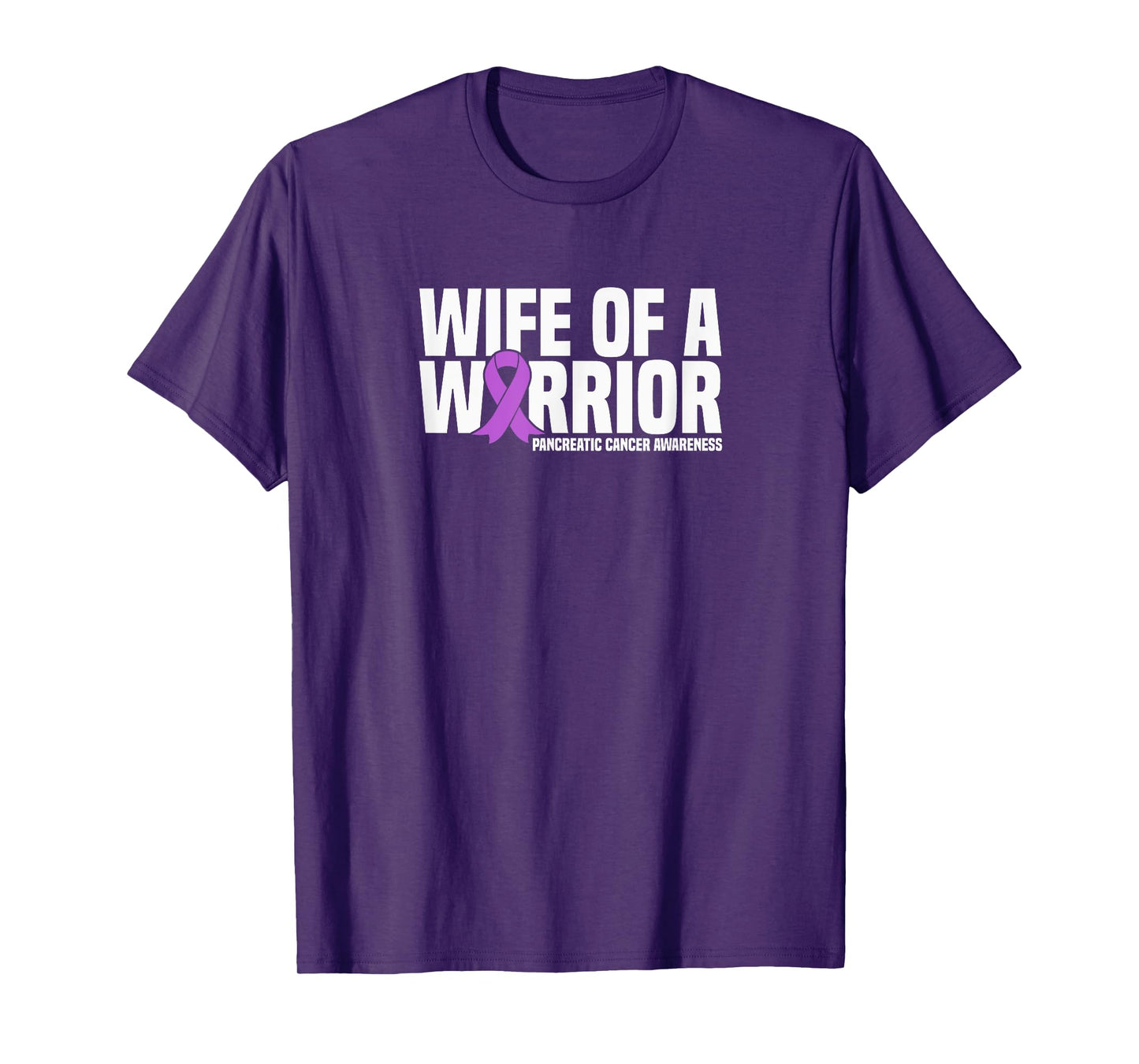 Wife of a Warrior Pancreatic Cancer Awareness T-Shirt