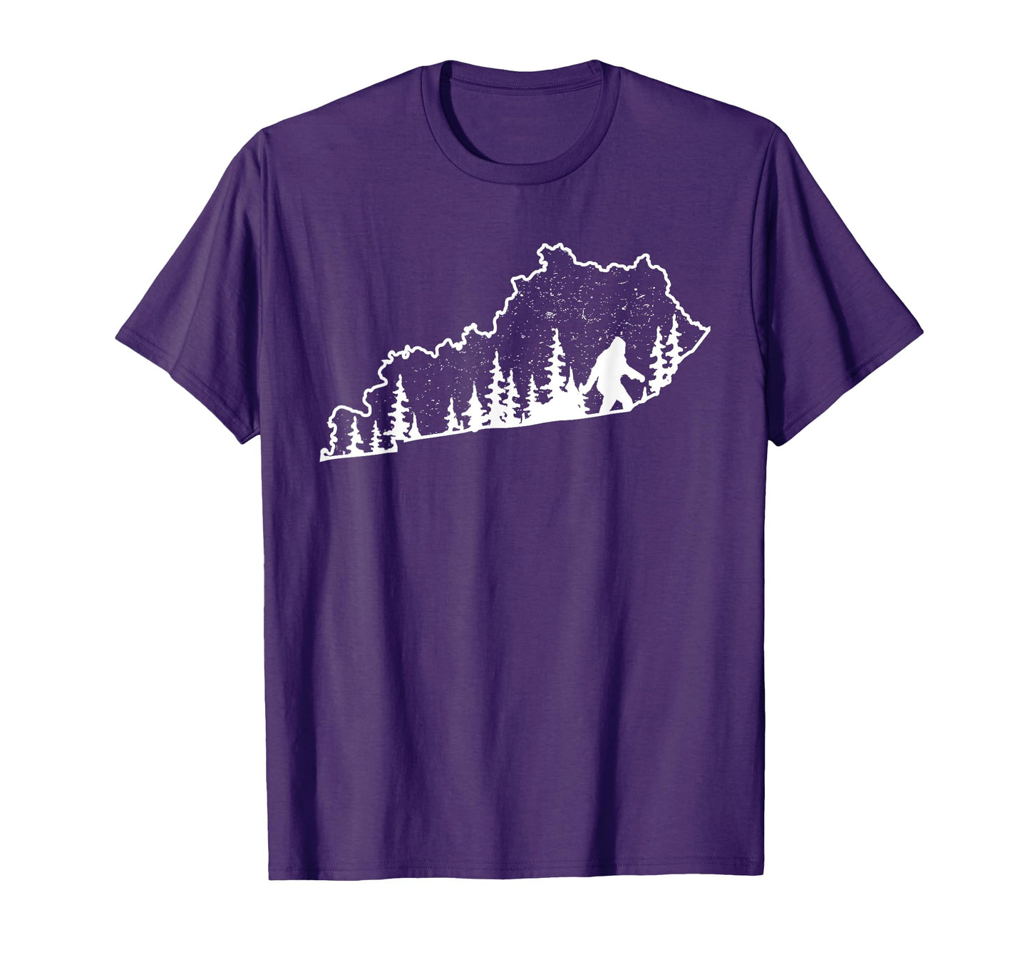 Kentucky Bigfoot Sasquatch Silhouette State Pride Nature T-Shirt