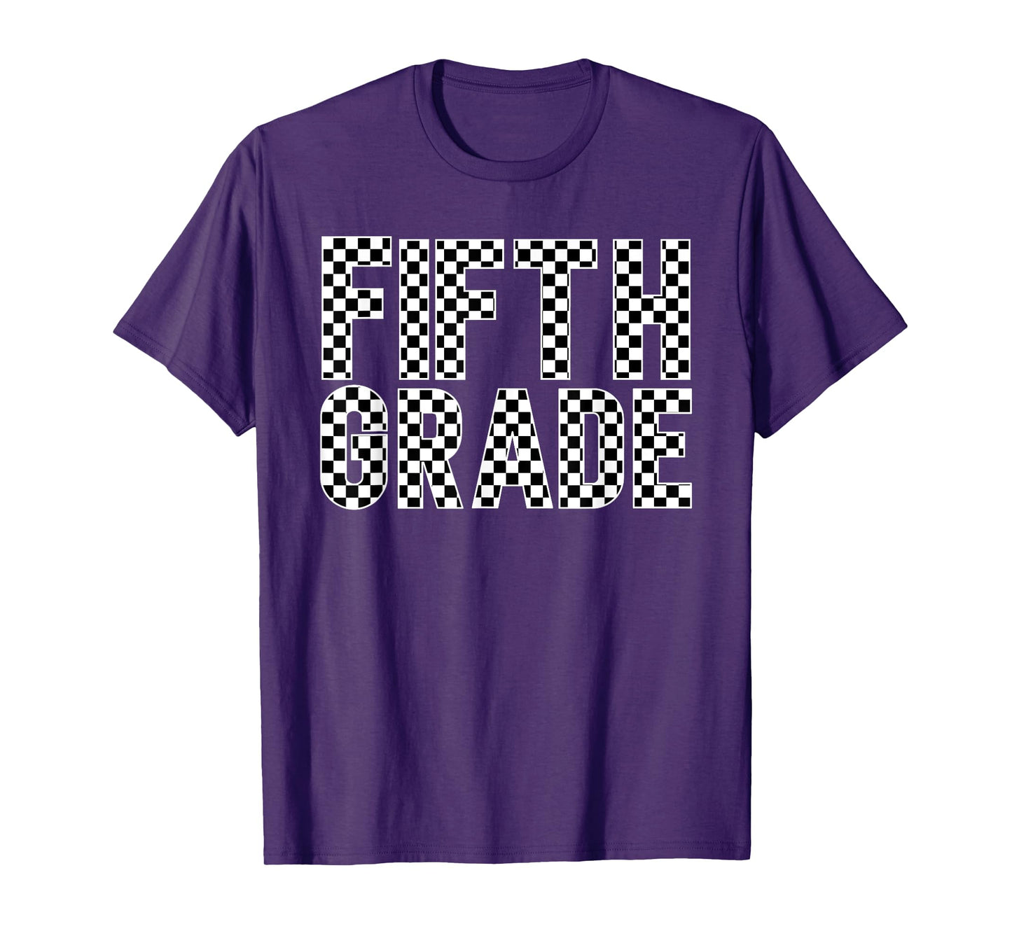 Checkered Fifth Grade Back to School Shirt Teacher Kids T-Shirt