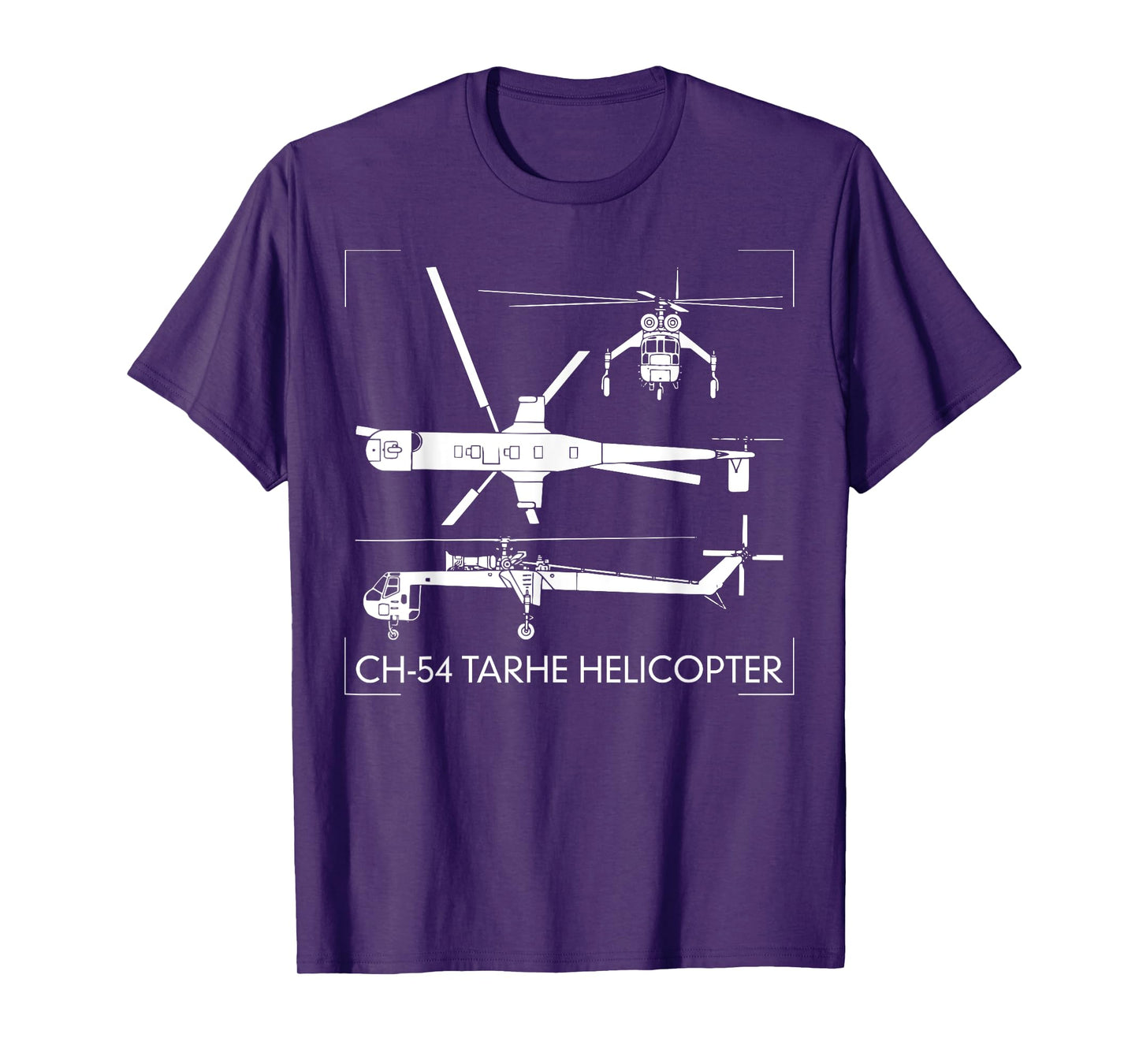 CH-54 Tarhe Helicopter Tshirt Gift S-64 Skycrane Tee