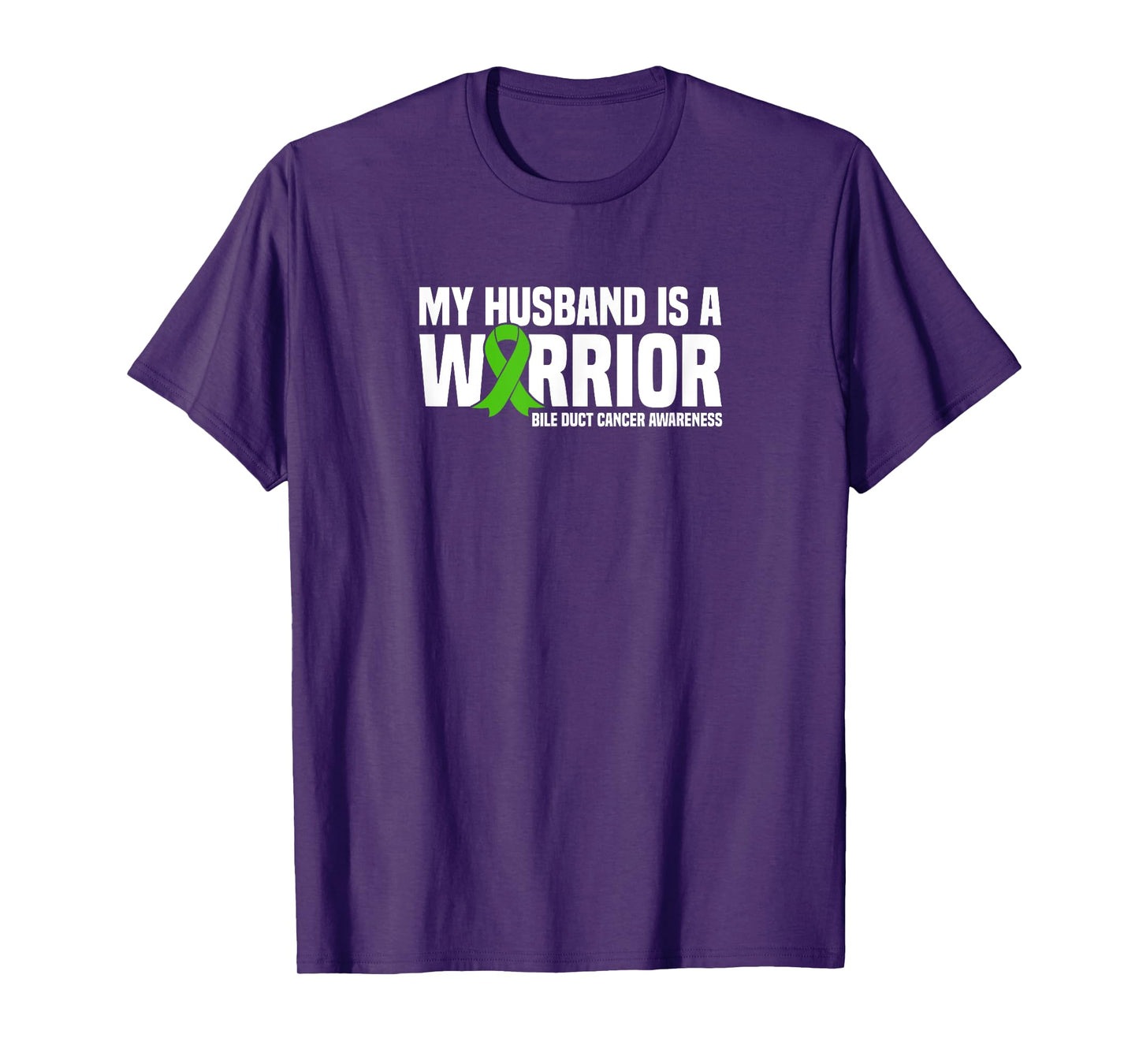 My Husband is a Warrior Bile Duct Cancer Awareness T-Shirt