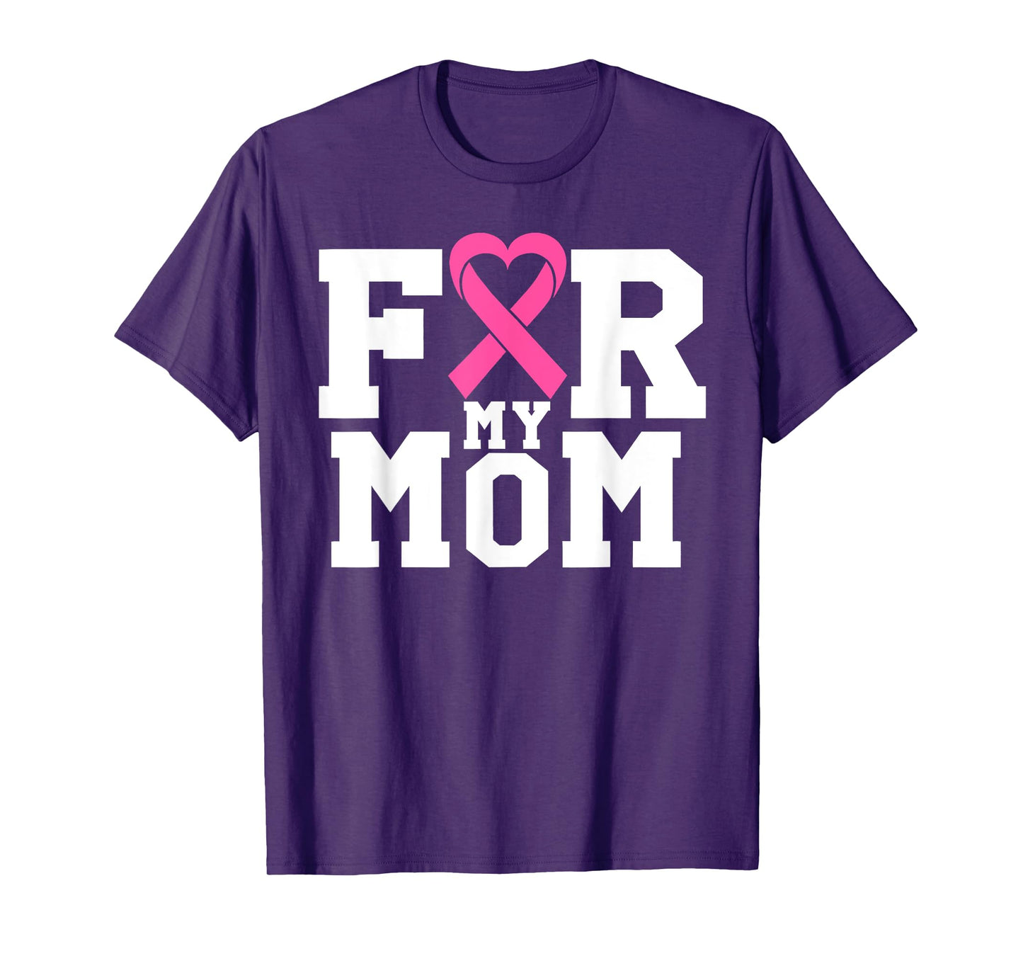 For My Mom Pink Ribbon Breast Cancer Awareness Support Squad T-Shirt