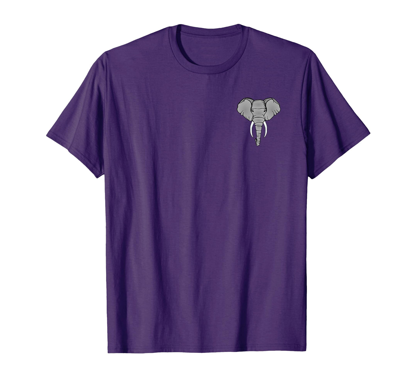 Elephant With Tusks Pocket Style T-Shirt