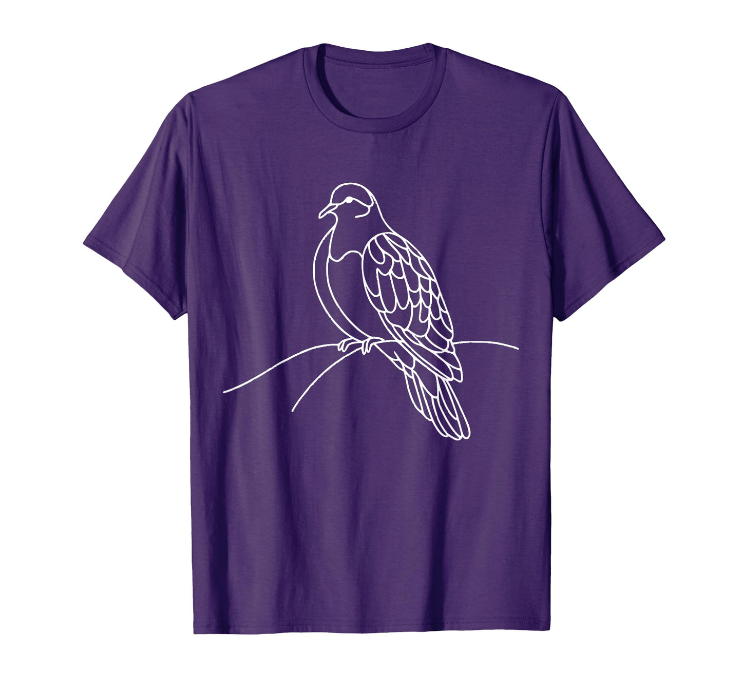 Line Art Bird & Ornithologist Inca Dove T-Shirt
