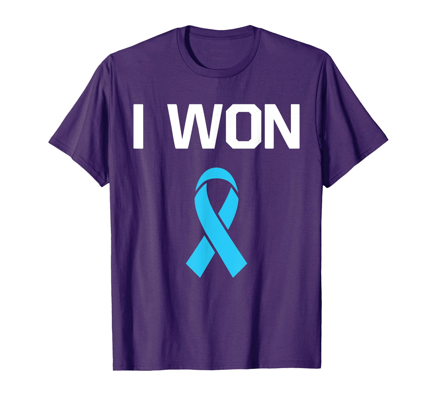 I Won - Fighter Warrior Prostate Cancer Awareness T-Shirt