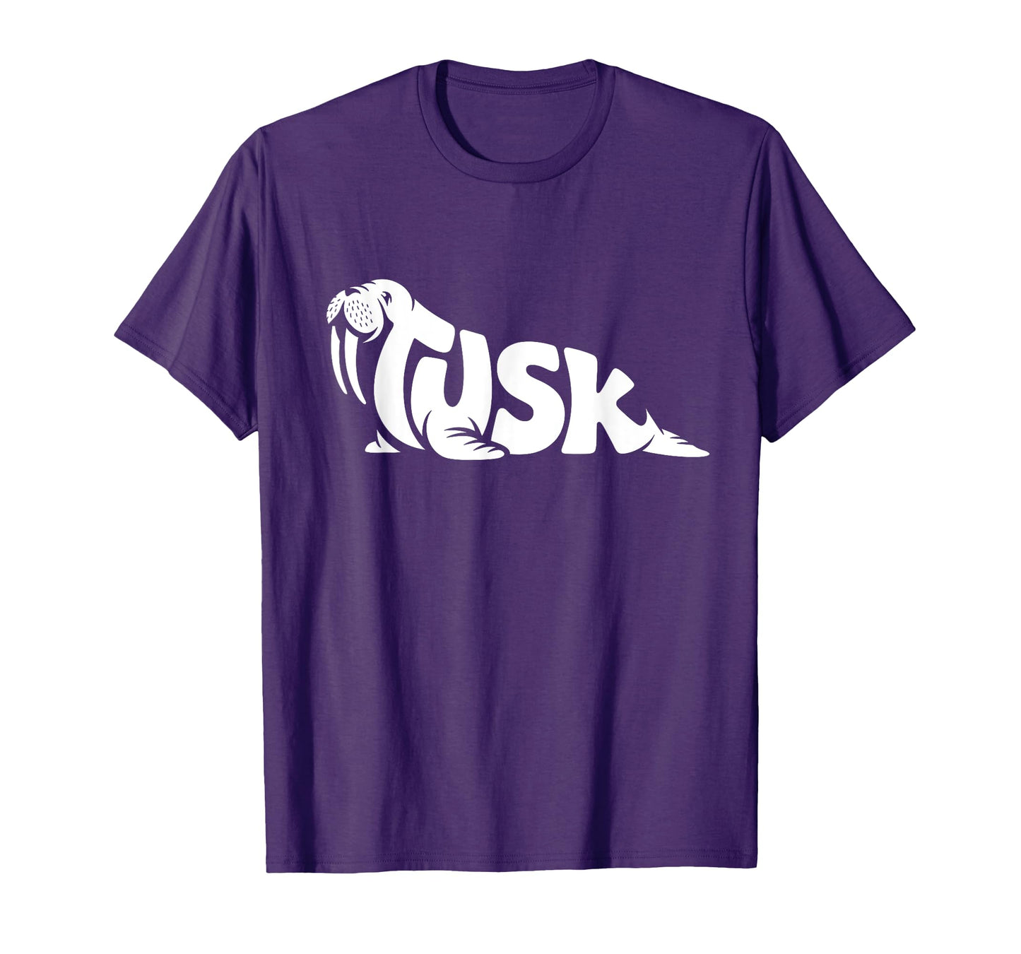 Tusk Walrus Word Art - Arctic Animal & Ocean Wildlife Design T-Shirt