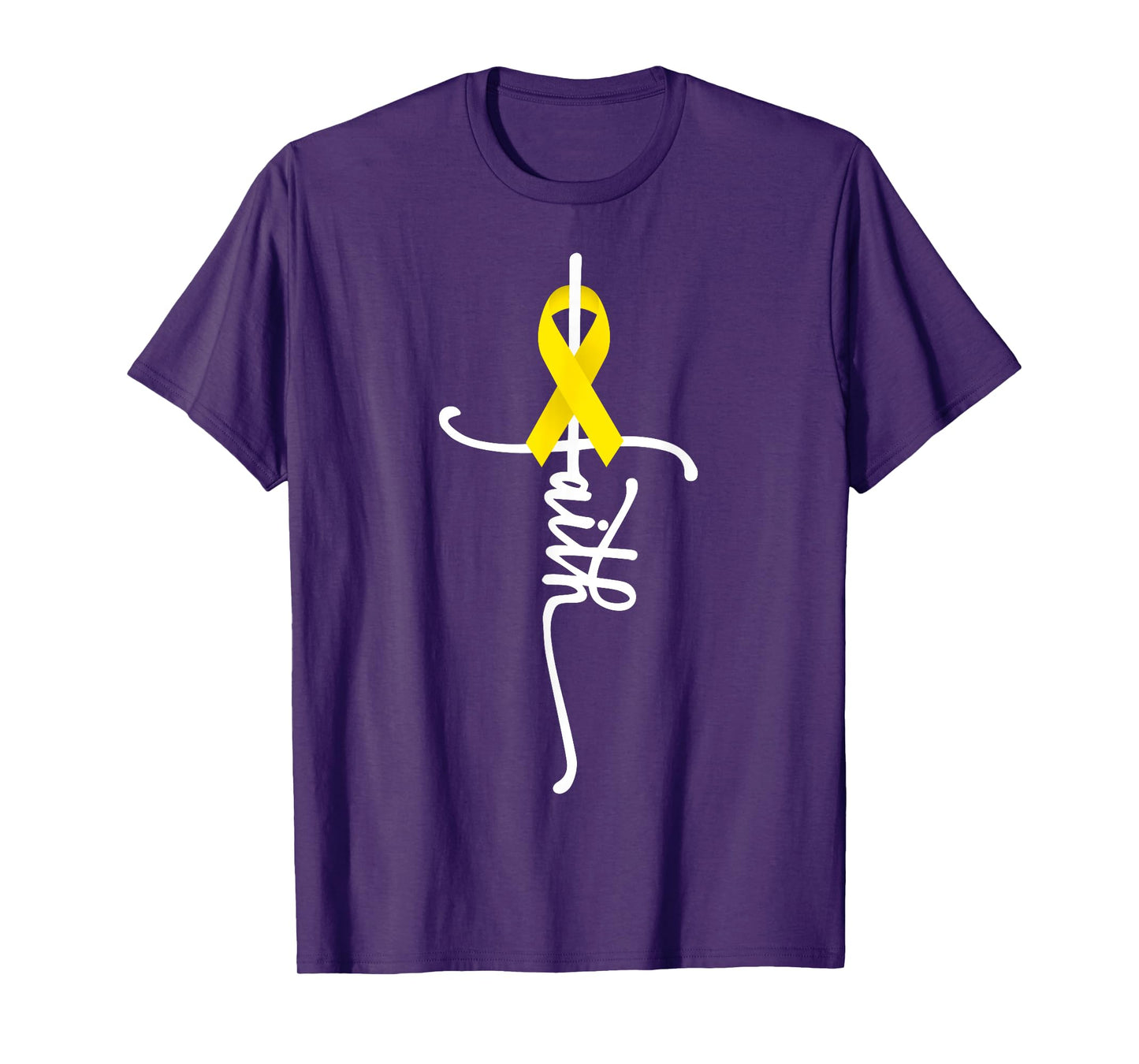 Sarcoma Bone Cancer Faith Sarcoma Bone Cancer Awareness T-Shirt
