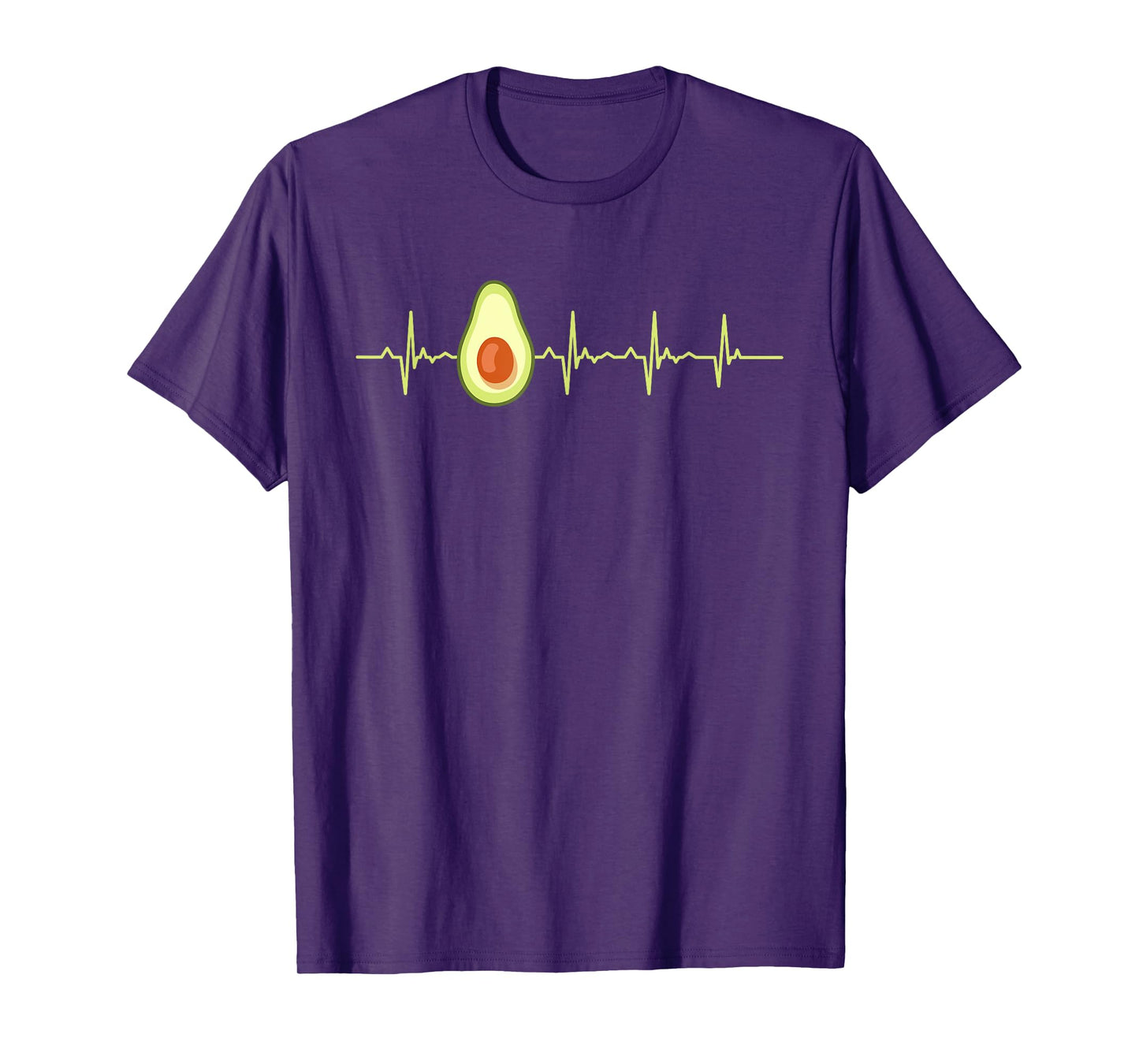 Avocado Heartbeat Funny EKG Vegan Best Gift Men Women Kids T-Shirt