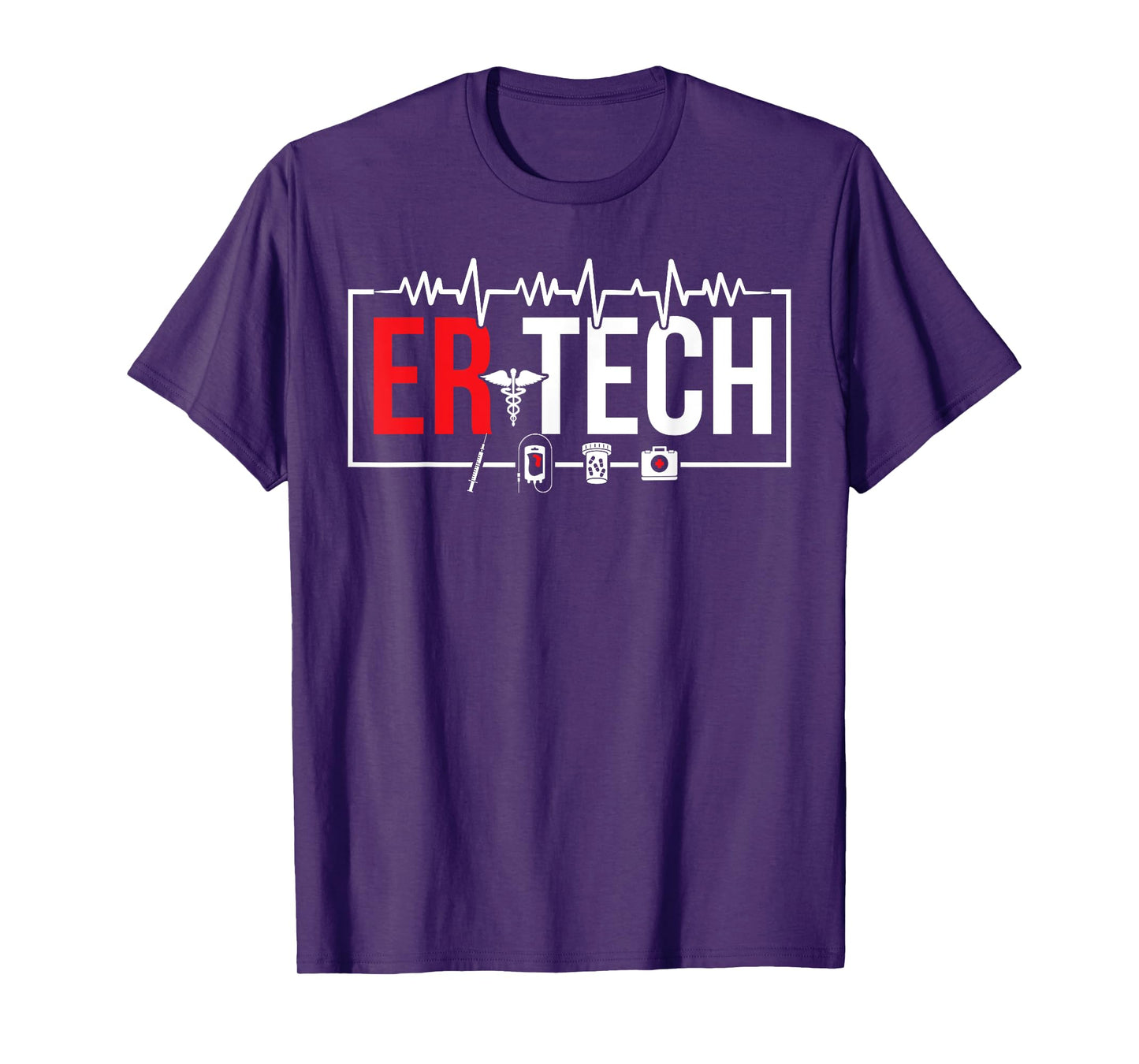 Emergency Room Technician Heartbeat ER Technicians T-Shirt