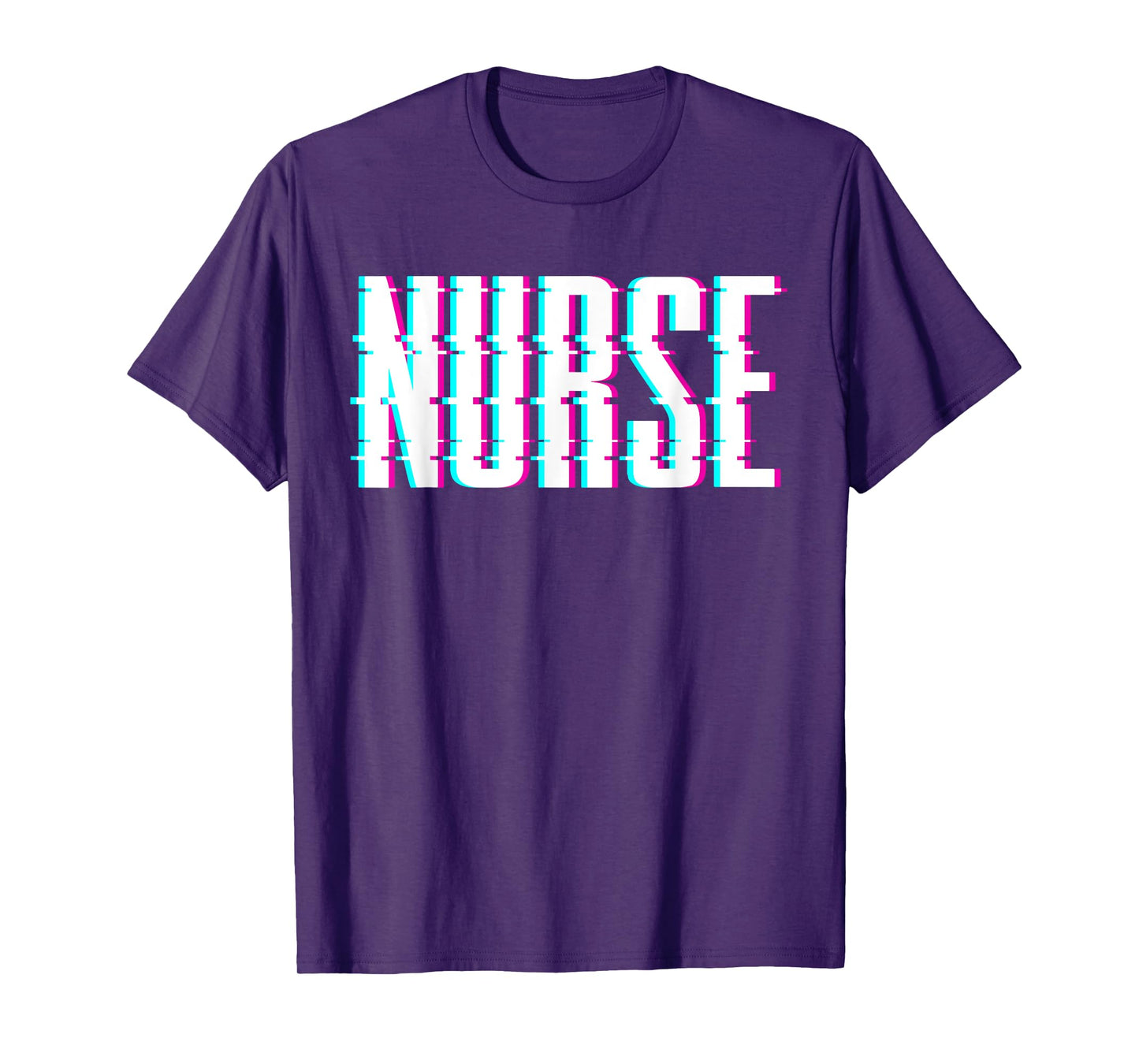 Nurse Glitch Aesthetic Graduation Nurse Glitch Graphic Art T-Shirt