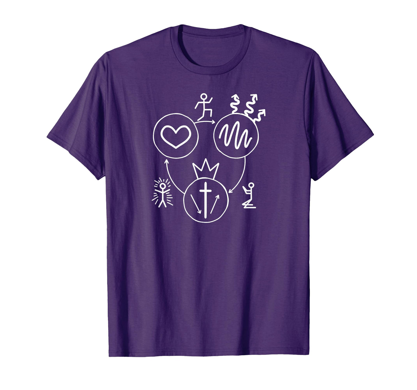 Evangelism Quote Three Circles Gospel Evangelical Faith Art T-Shirt