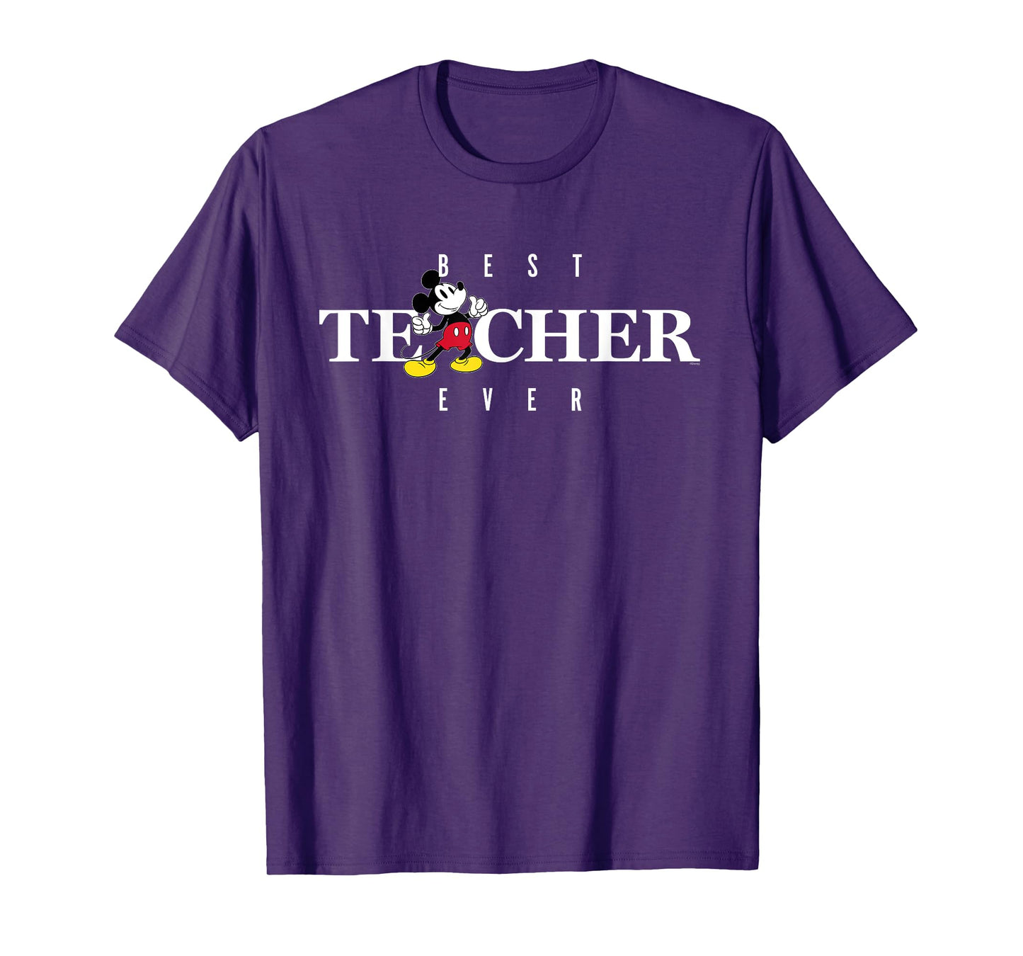 Disney Mickey Mouse Thumbs Up Best Teacher Ever Teacher Gift T-Shirt