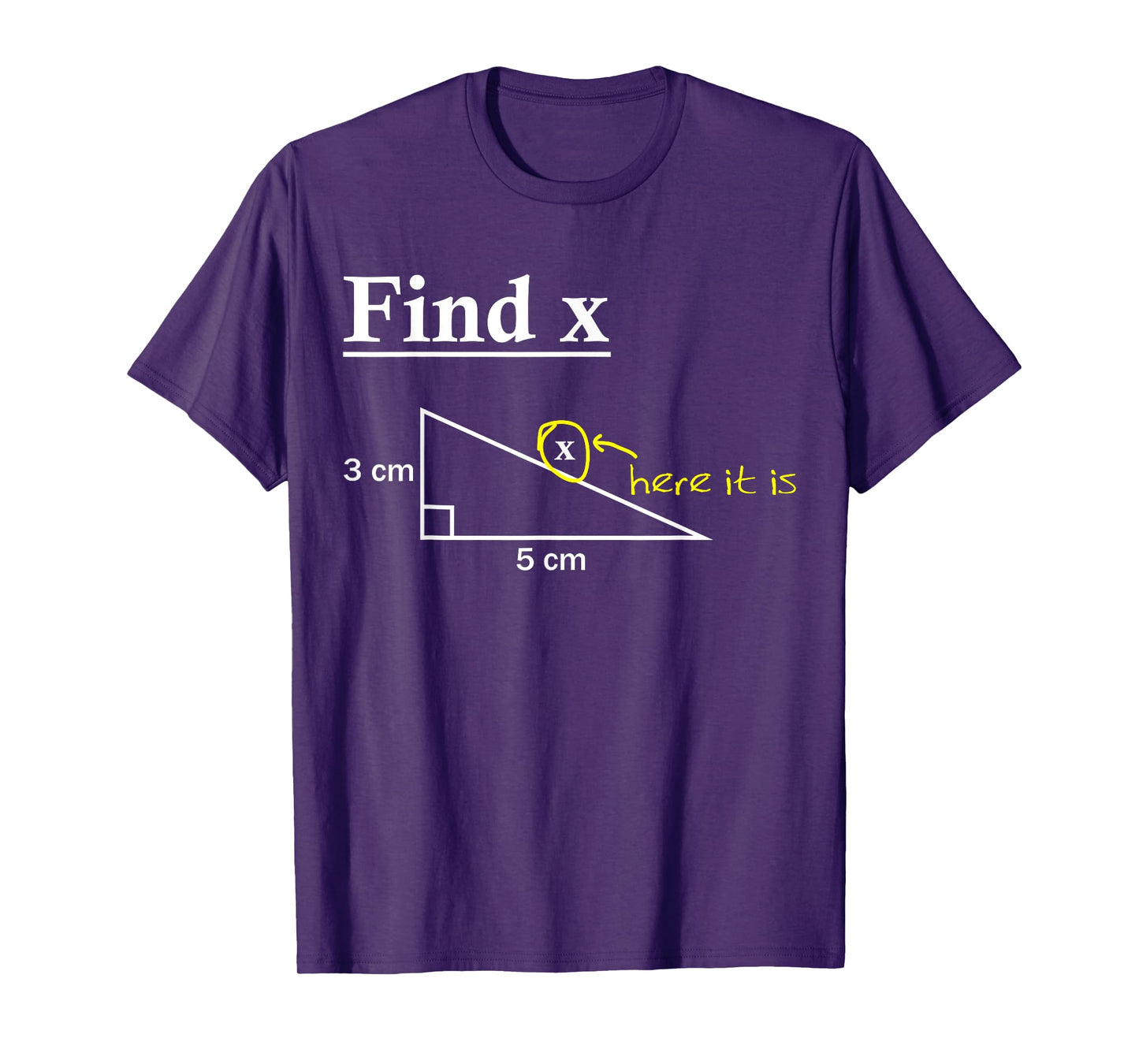 Funny Math Teacher Find X T-Shirt