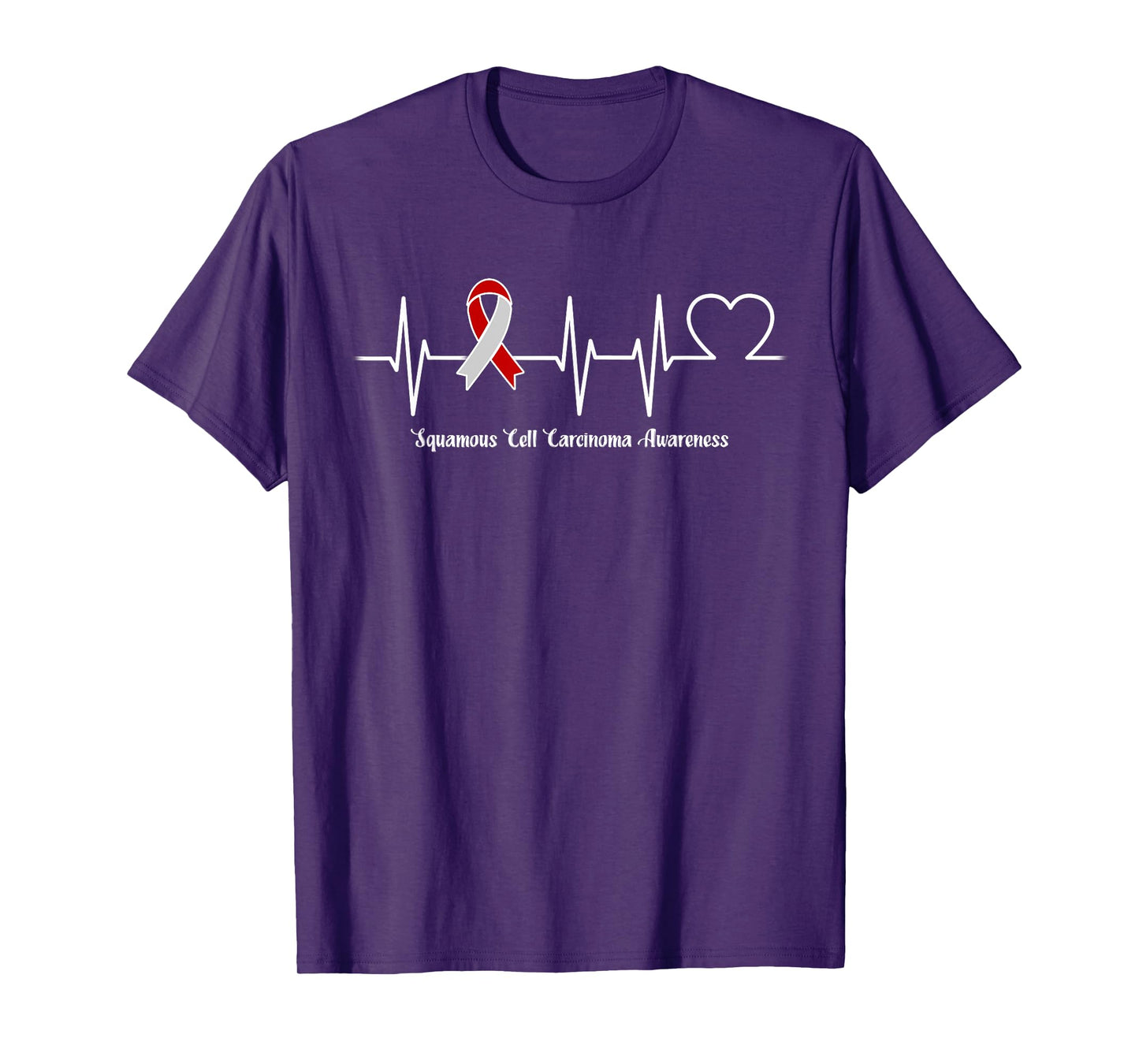 Heartbeat Squamous Cell Carcinoma Warrior T-Shirt