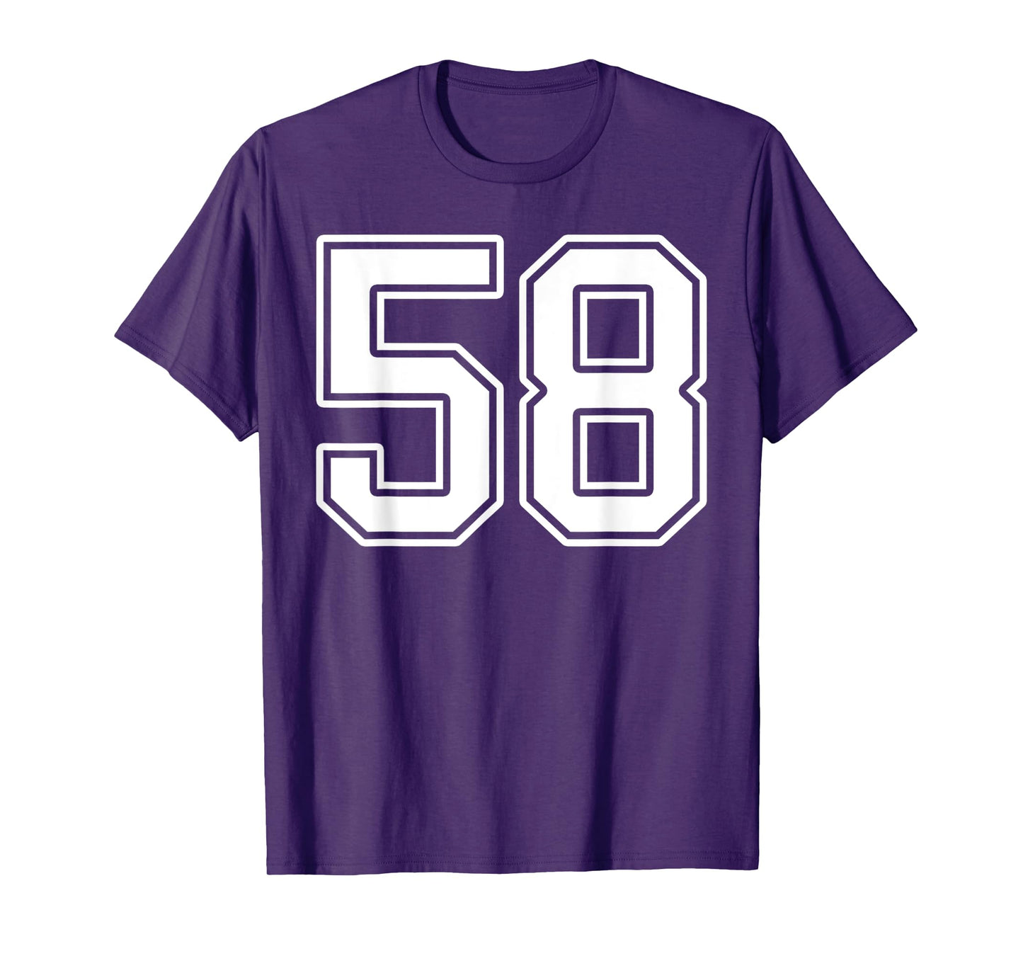 Number 58 Fan Player Jersey Style #58 Men Women Kids T-Shirt