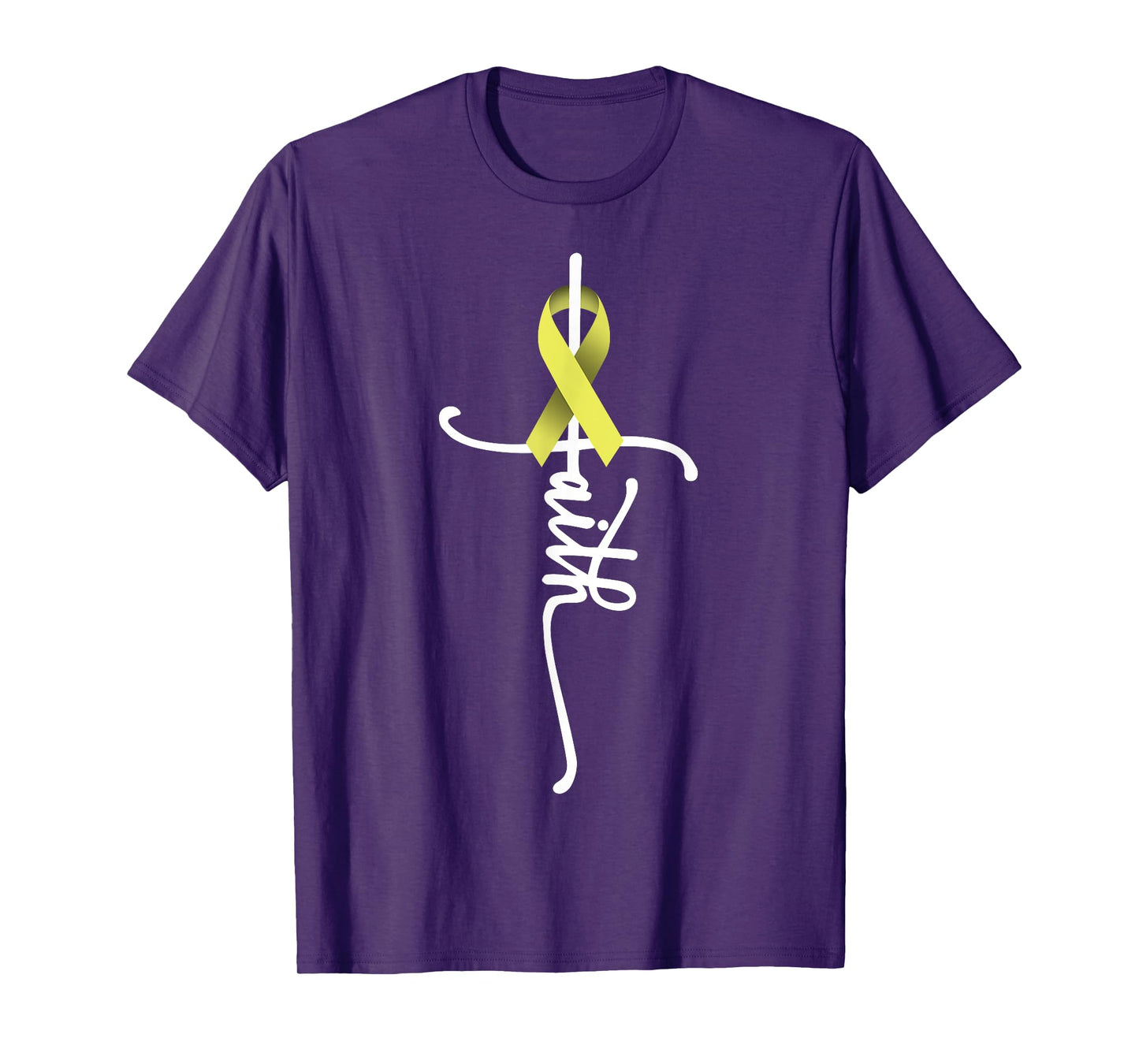 Bone Cancer Faith Sarcoma Bone Cancer Awareness Support July T-Shirt