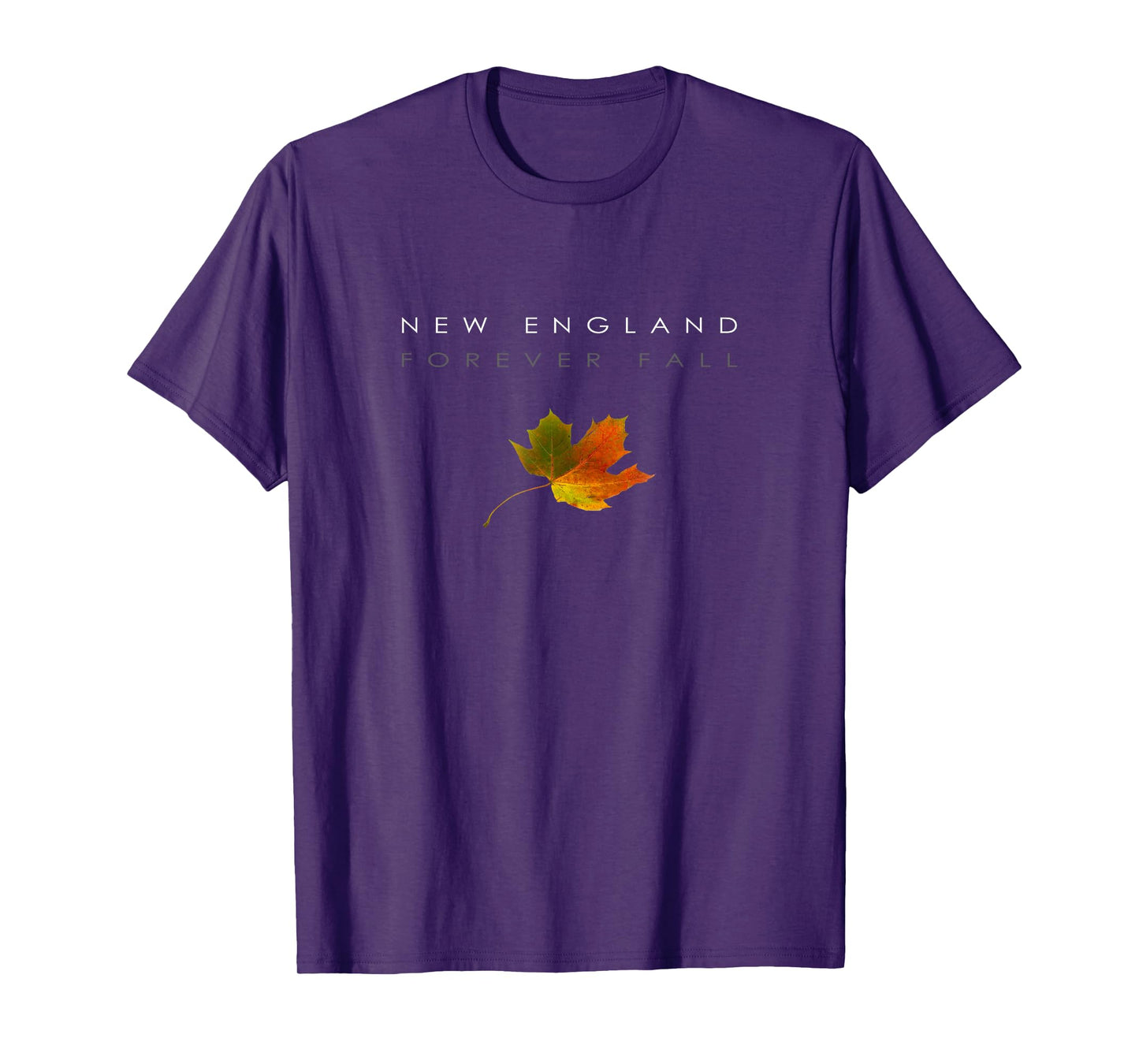 New England - Fall - Autumn - Minimalist - Falling Leaf T-Shirt