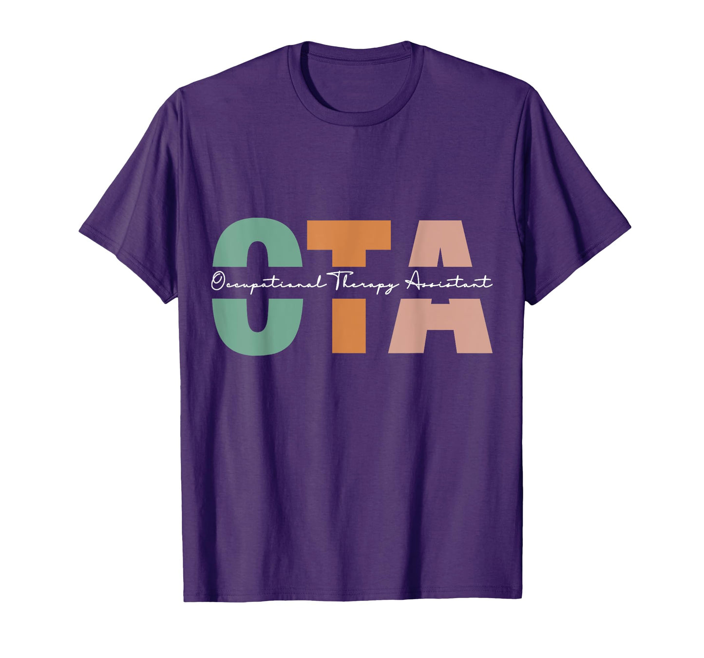 Occupational Therapy Assistant OTA T-Shirt, Unisex-Adult, Black, Short Sleeve, Small, Classic Fit, Modern Creative Design, Graduation, People, Exercise and Fitness, Spring