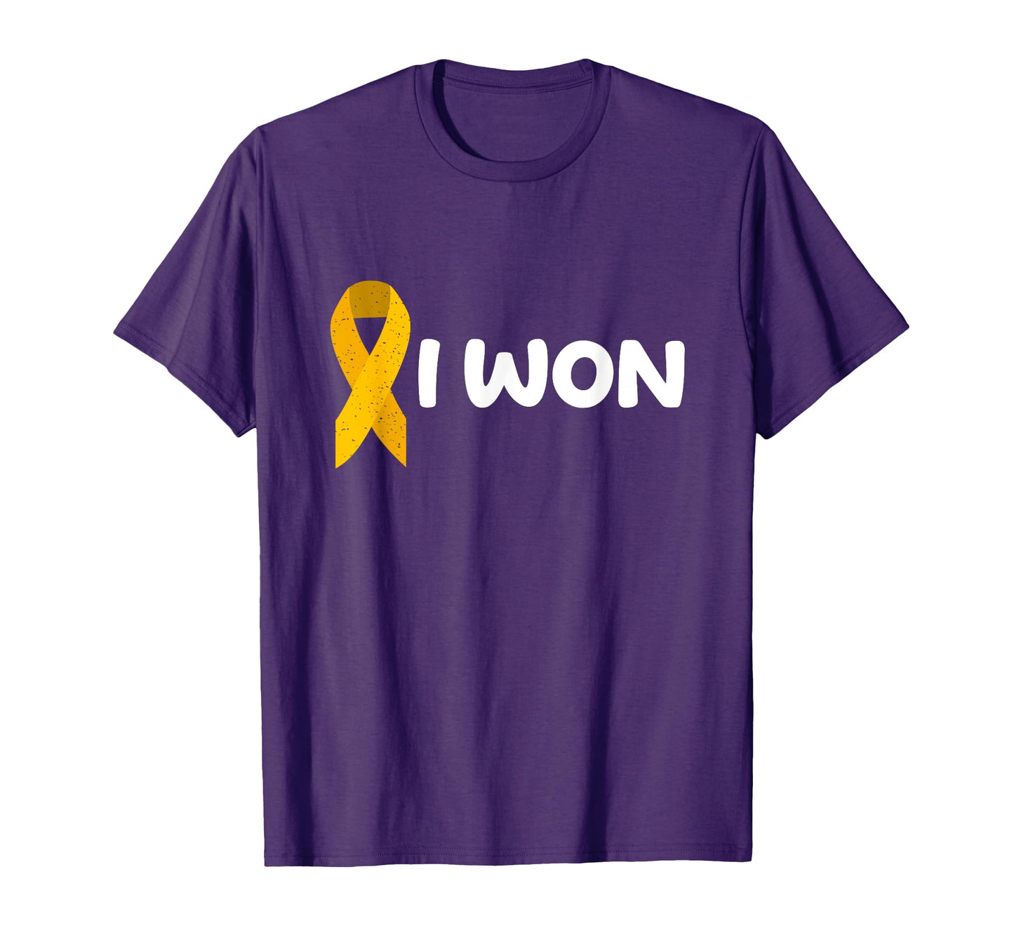I Won! Appendix Cancer survivor. Amber ribbon T-Shirt