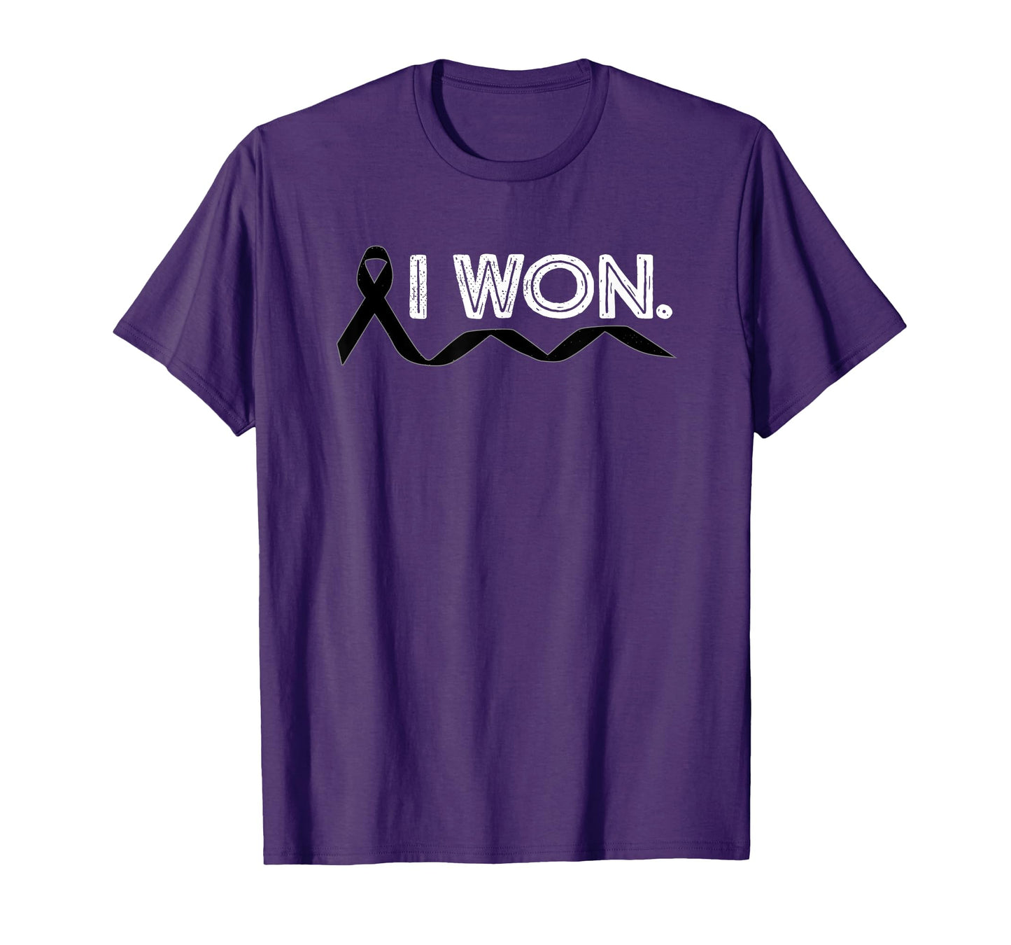 Melanoma Cancer I Won Skin Cancer Ribbon Awareness Warrior T-Shirt