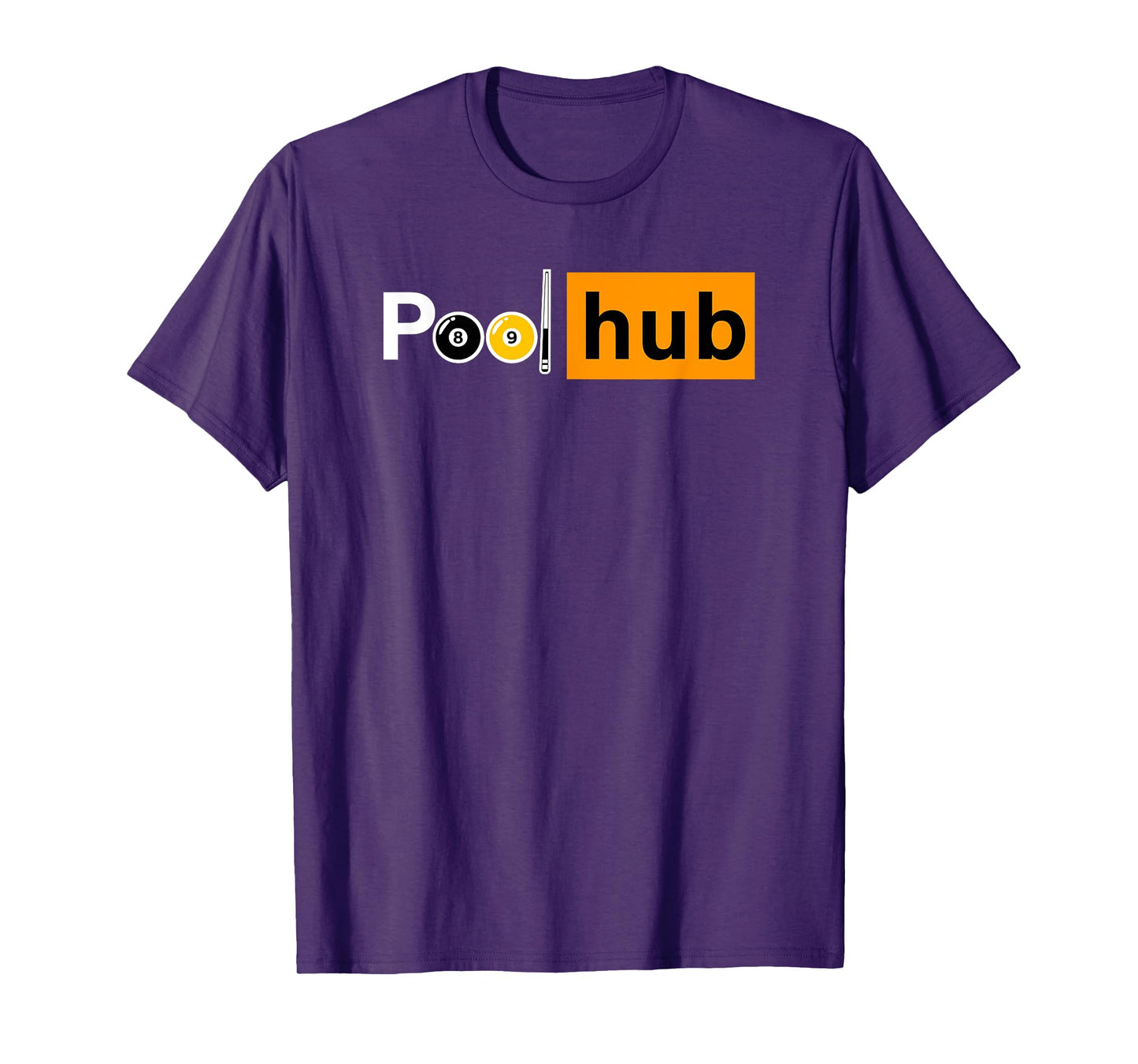 Funny Billiards Game - Pool Hub - Billiard Balls & Cue Stick T-Shirt