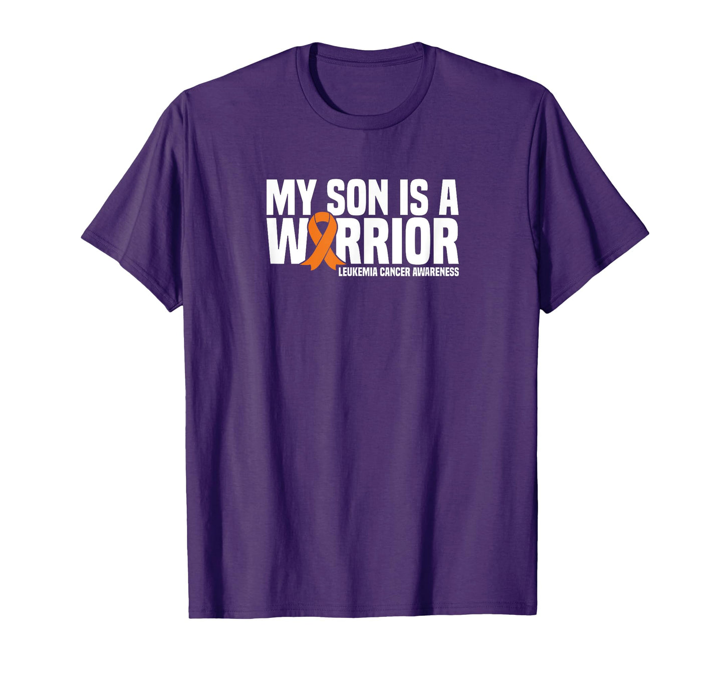 My Son is a Warrior Orange Ribbon Leukemia Cancer Awareness T-Shirt