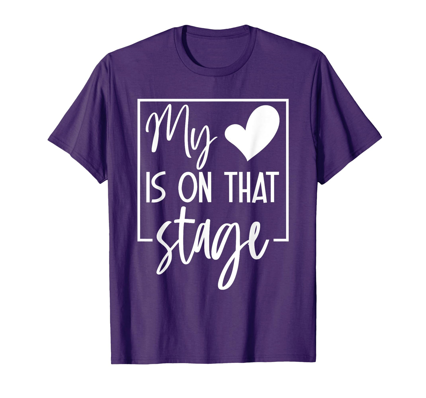 Retro Funny My Heart Is On That Stage Dance Ballet Mom Mama T-Shirt