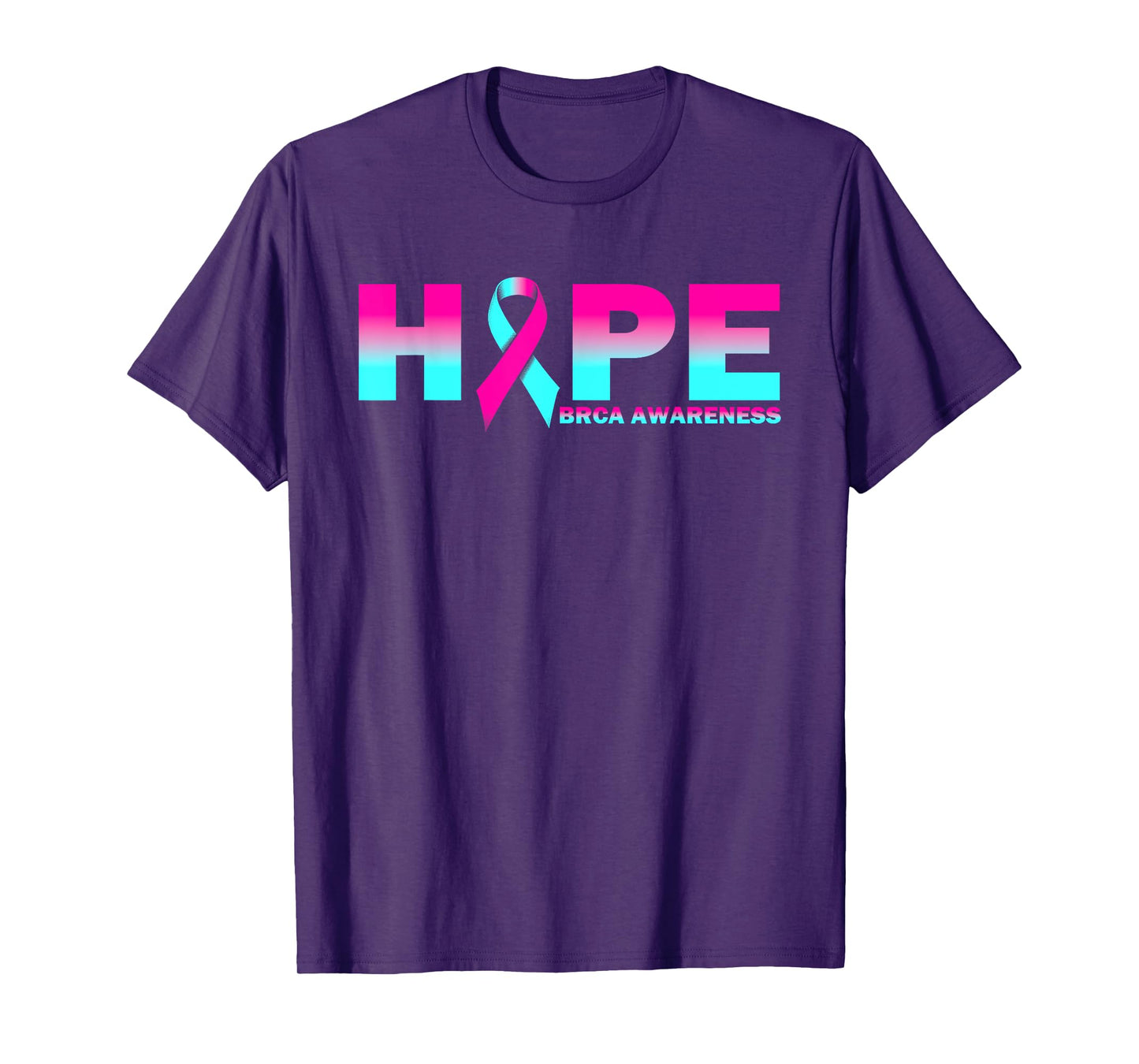 Hope BRCA Awareness Breast Cancer Pink Ribbon T-Shirt