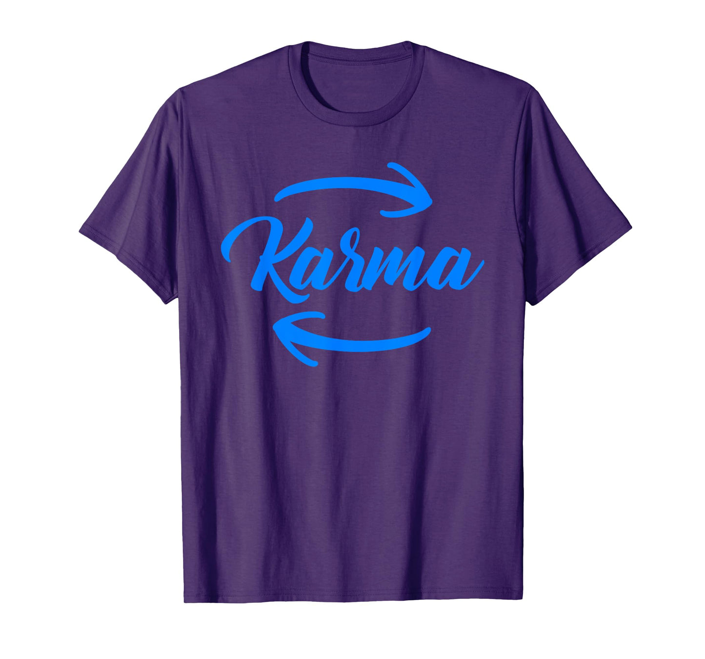 Retro Karma Circular Arrow Inspirational Positivity Sayings T-Shirt