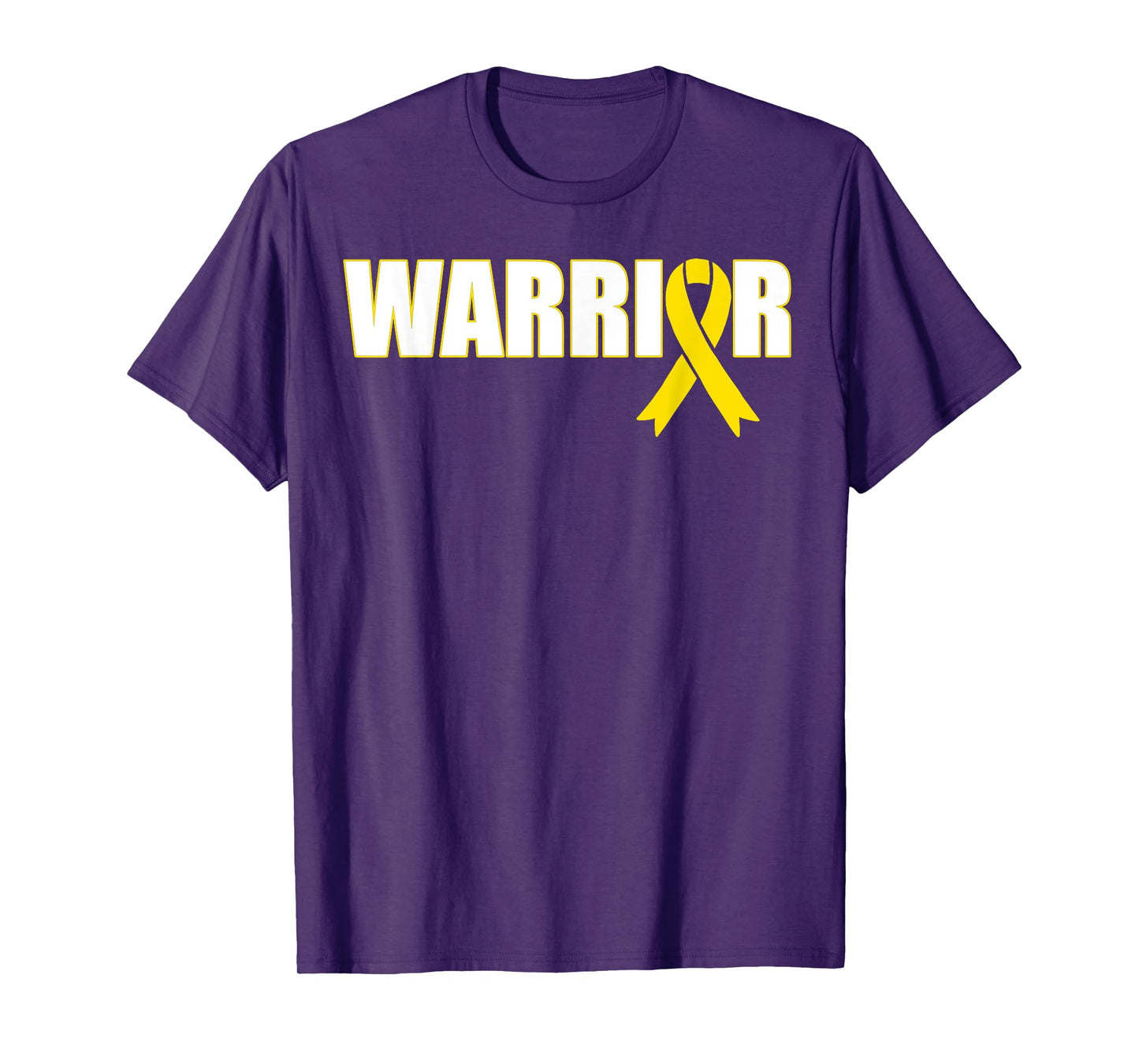 Bone Cancer Warrior T-Shirt - Sarcoma Yellow Ribbon Shirt T-Shirt