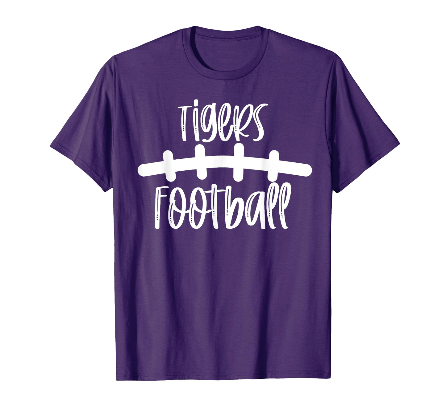 Tigers Football School Spirit Team Mascot Game Night T-Shirt