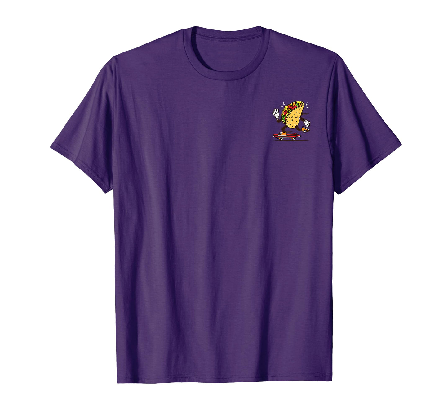 Taco Time is Coming: Cool Taco on The Skateboard T-Shirt