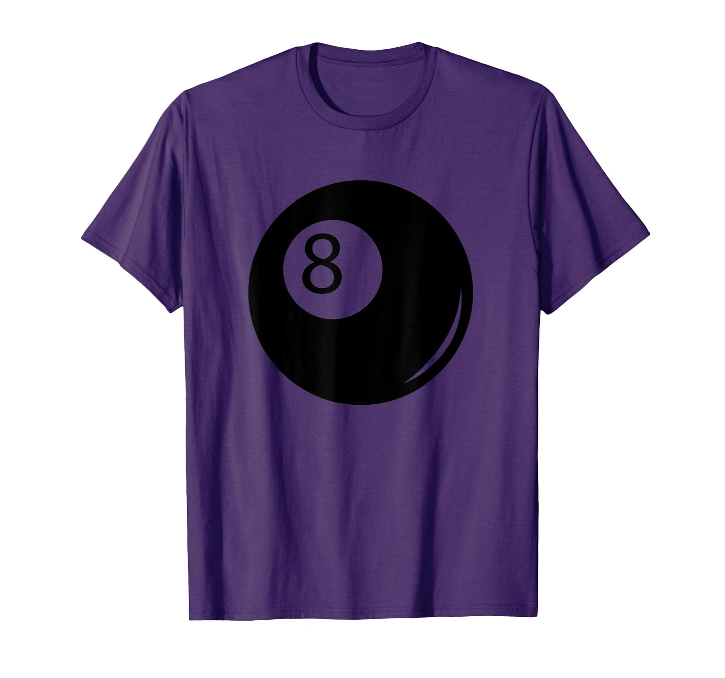 Silhouette Pocket Billiards Pool 8 Ball Cue Stick Player Fan T-Shirt