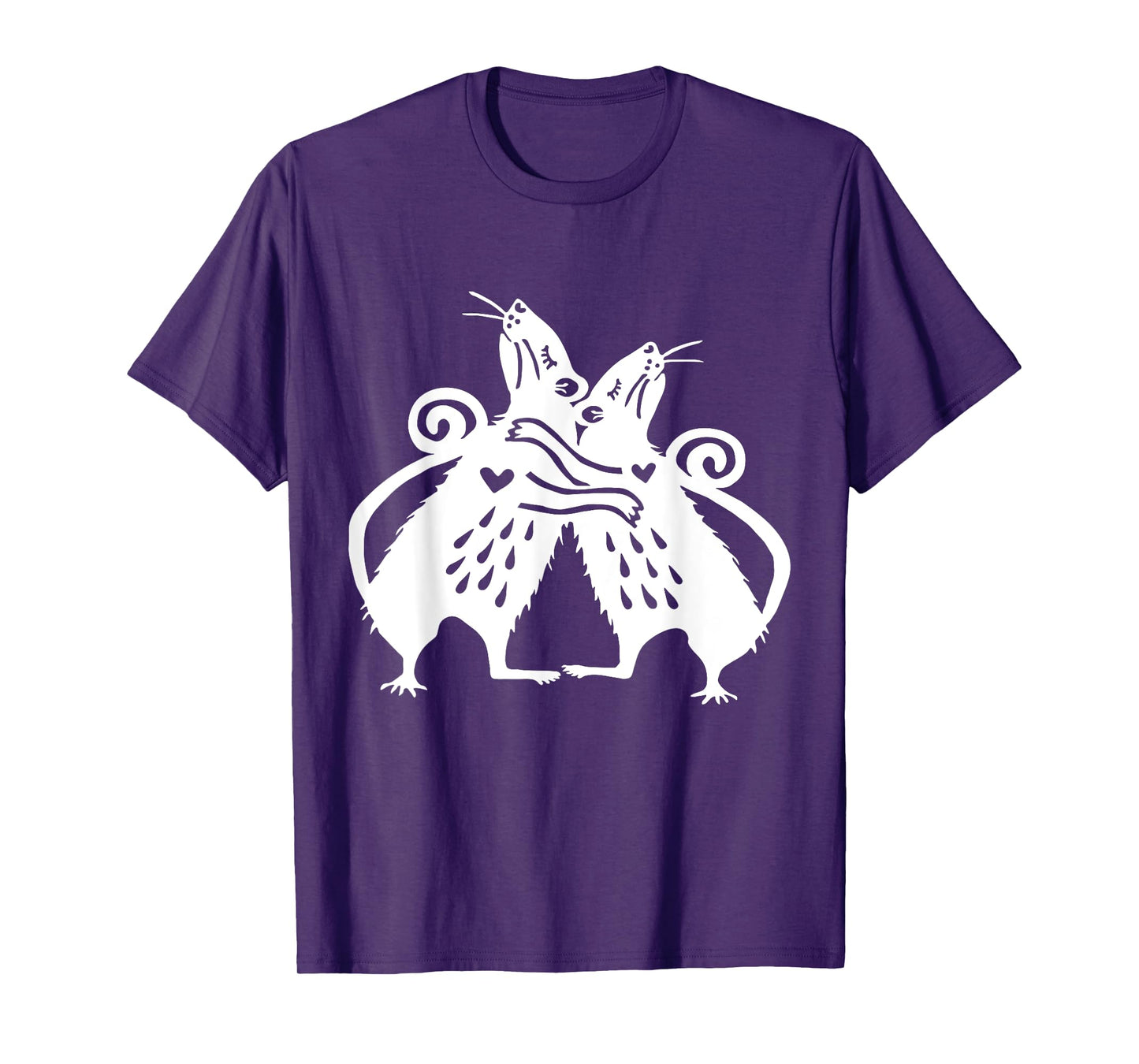 Cute Rats Hugging Rat Funny Mouse Lover Mice Kawaii Goth T-Shirt