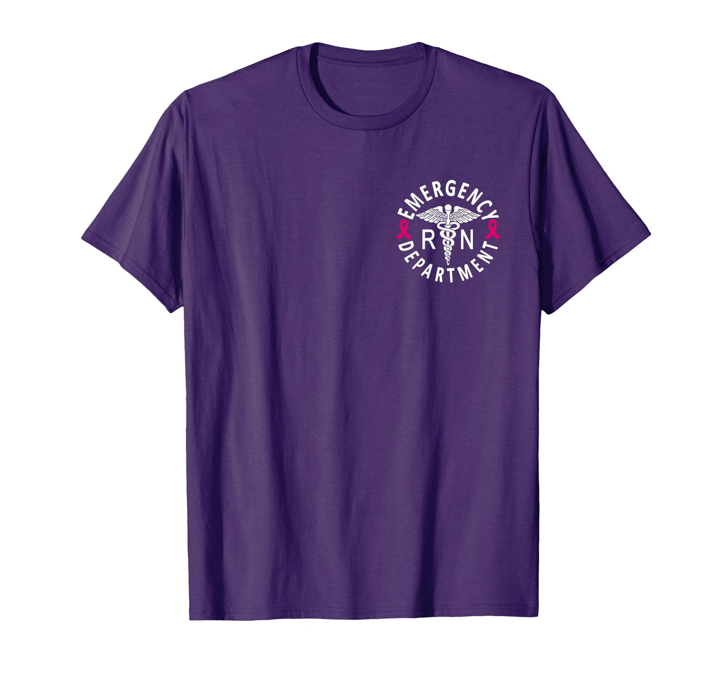 Emergency Department Emergency Room Nurse Breast Cancer T-Shirt