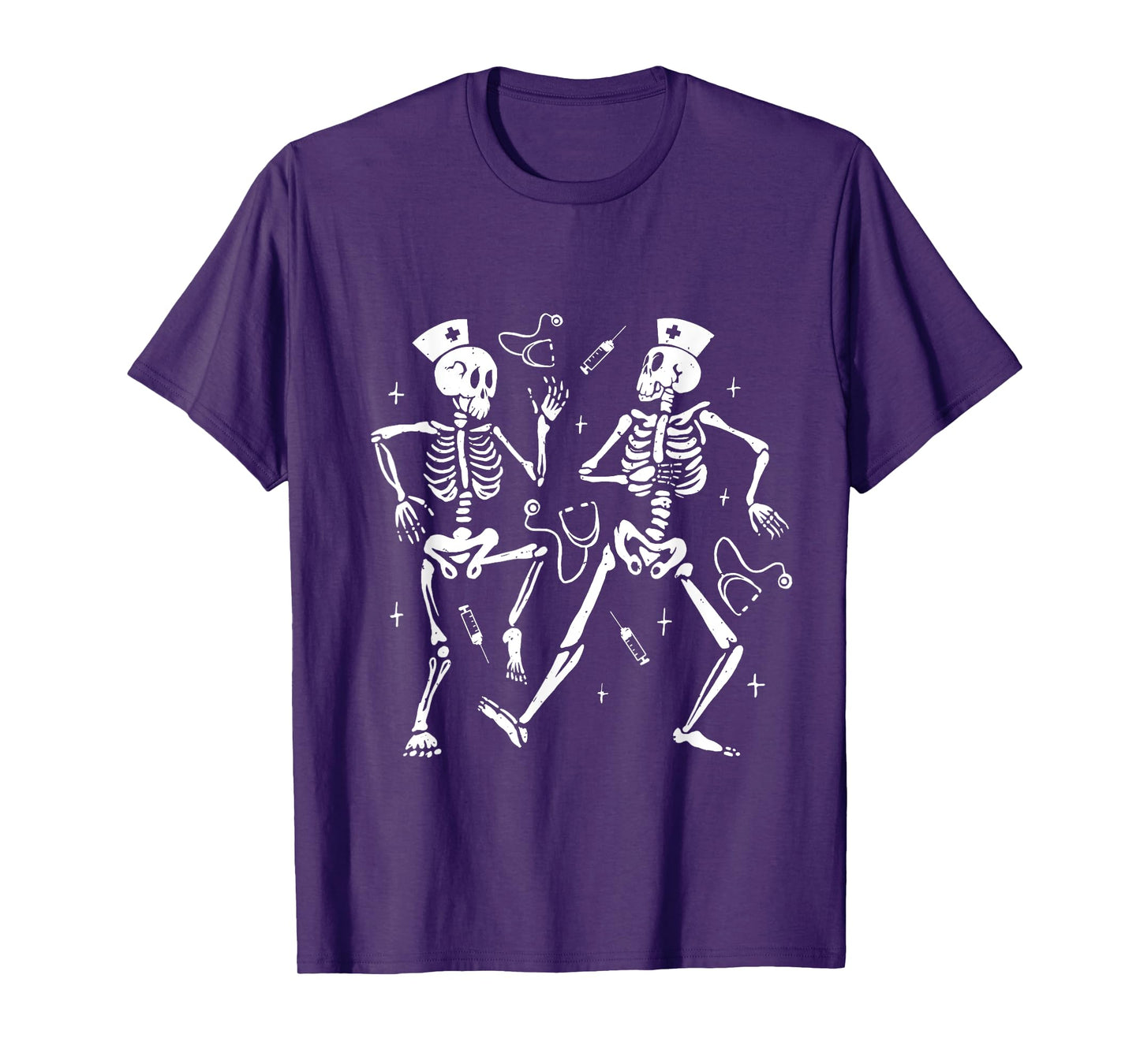 Funny Nurse Skeletons Cinco de Mayo Halloween Costume T-Shirt