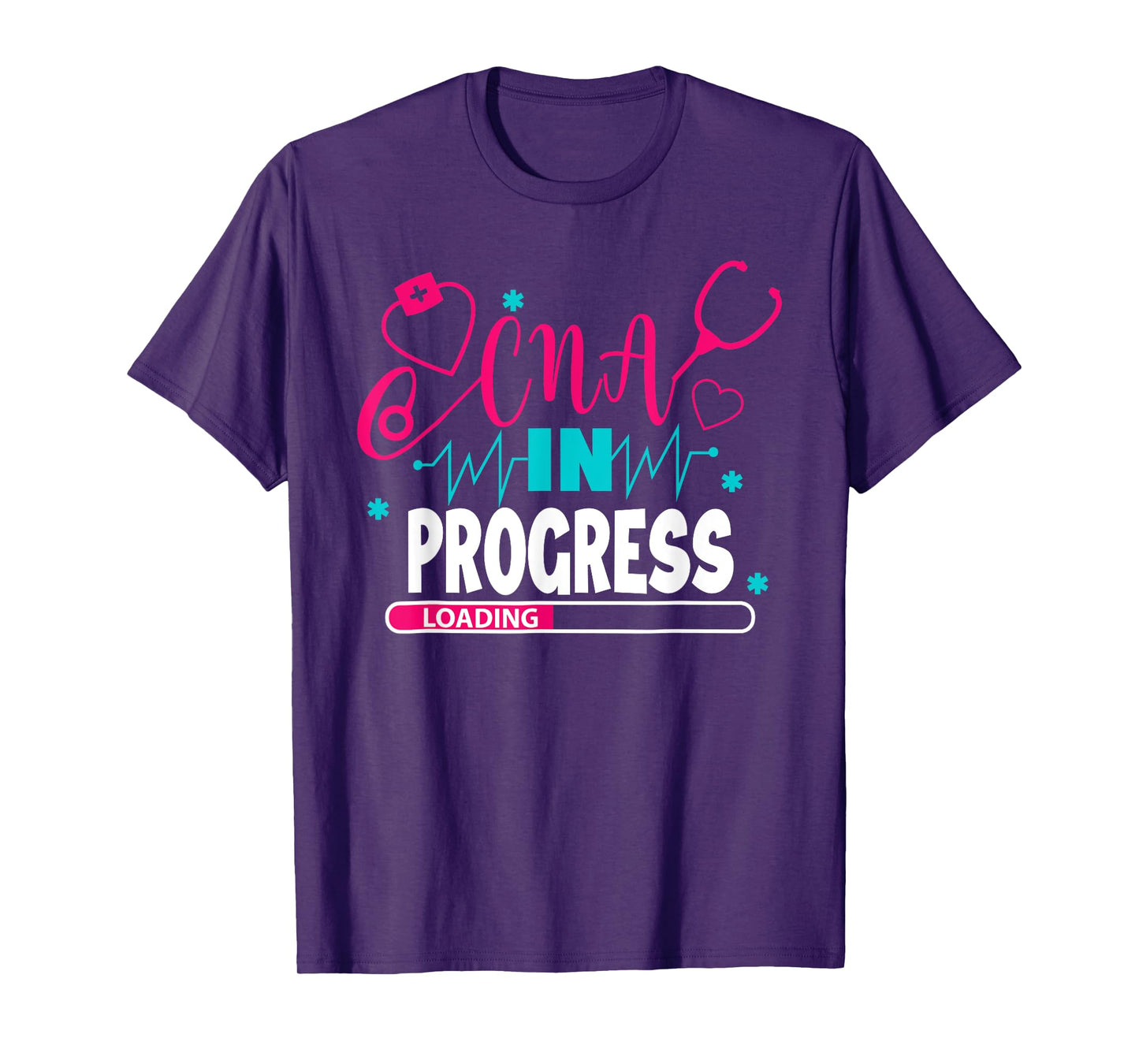 CNA In Progress Nursing School Student Future Nurse Life T-Shirt